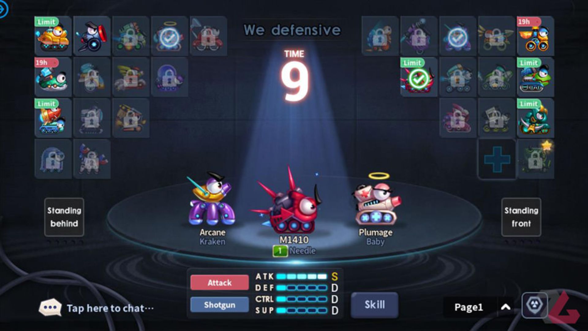 بخش نمایش تانک برای رقابت در بازی Fortress Go