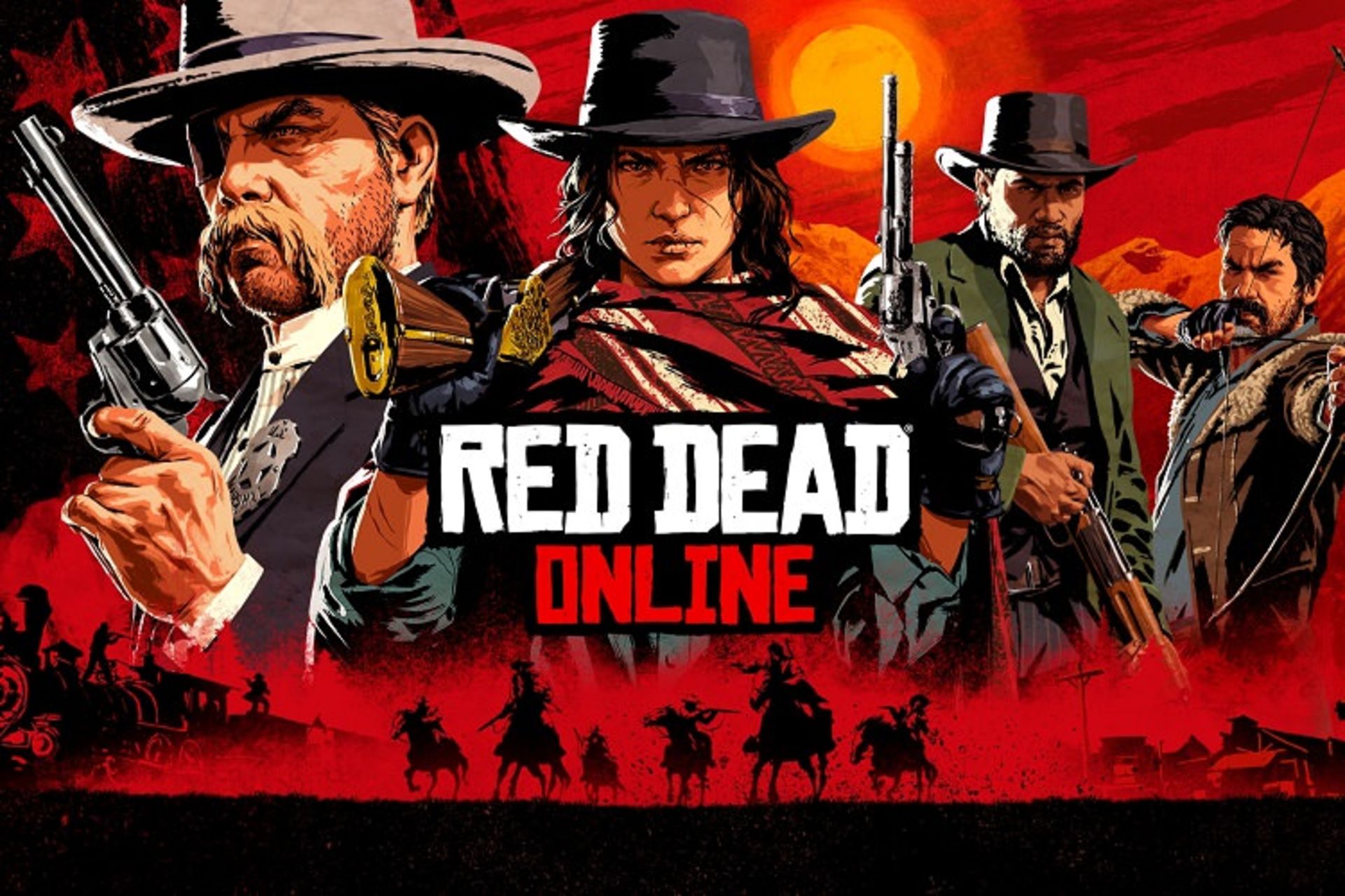 پوستر بازی آنلاین و چندنفره Red Dead Online