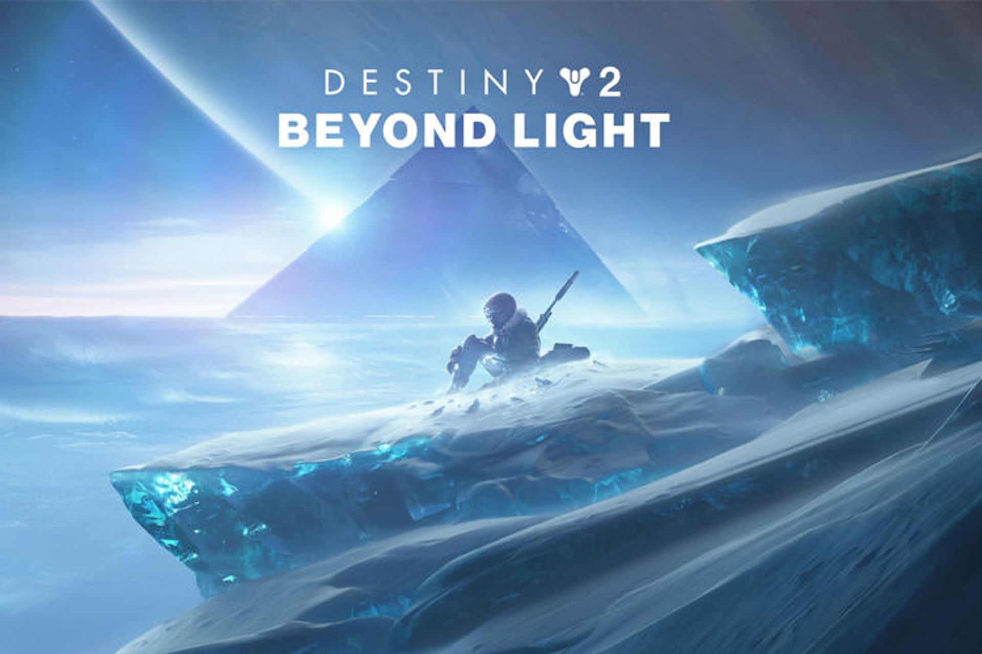 کاراکتر Destiny 2 در حال تماشای منظره یخ‌بندان بازی