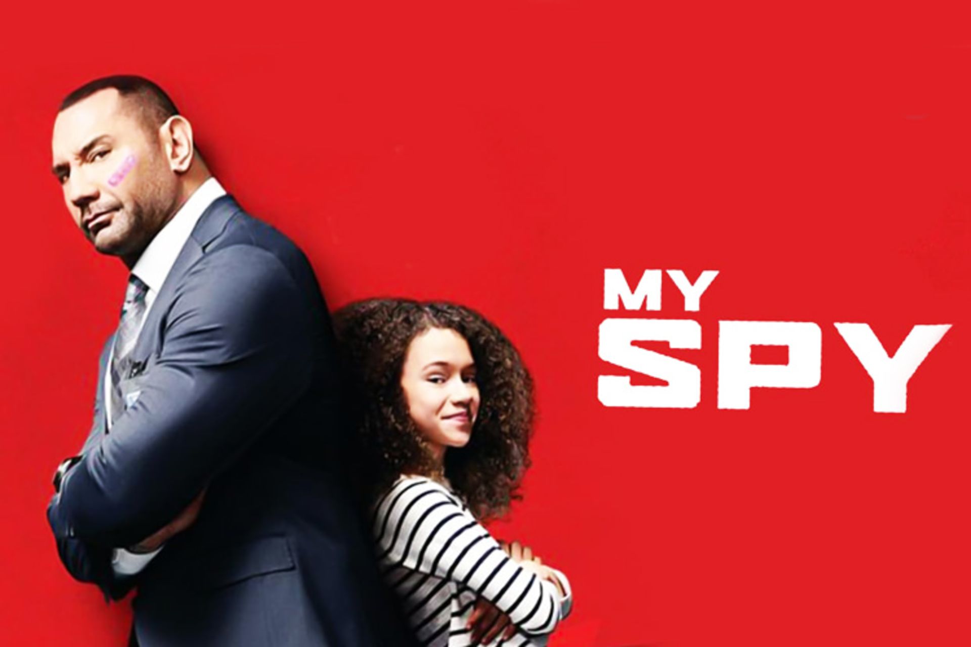 دیوید باتیستا و کلوئی کلمن در فیلم اکشن-کمدی My Spy 