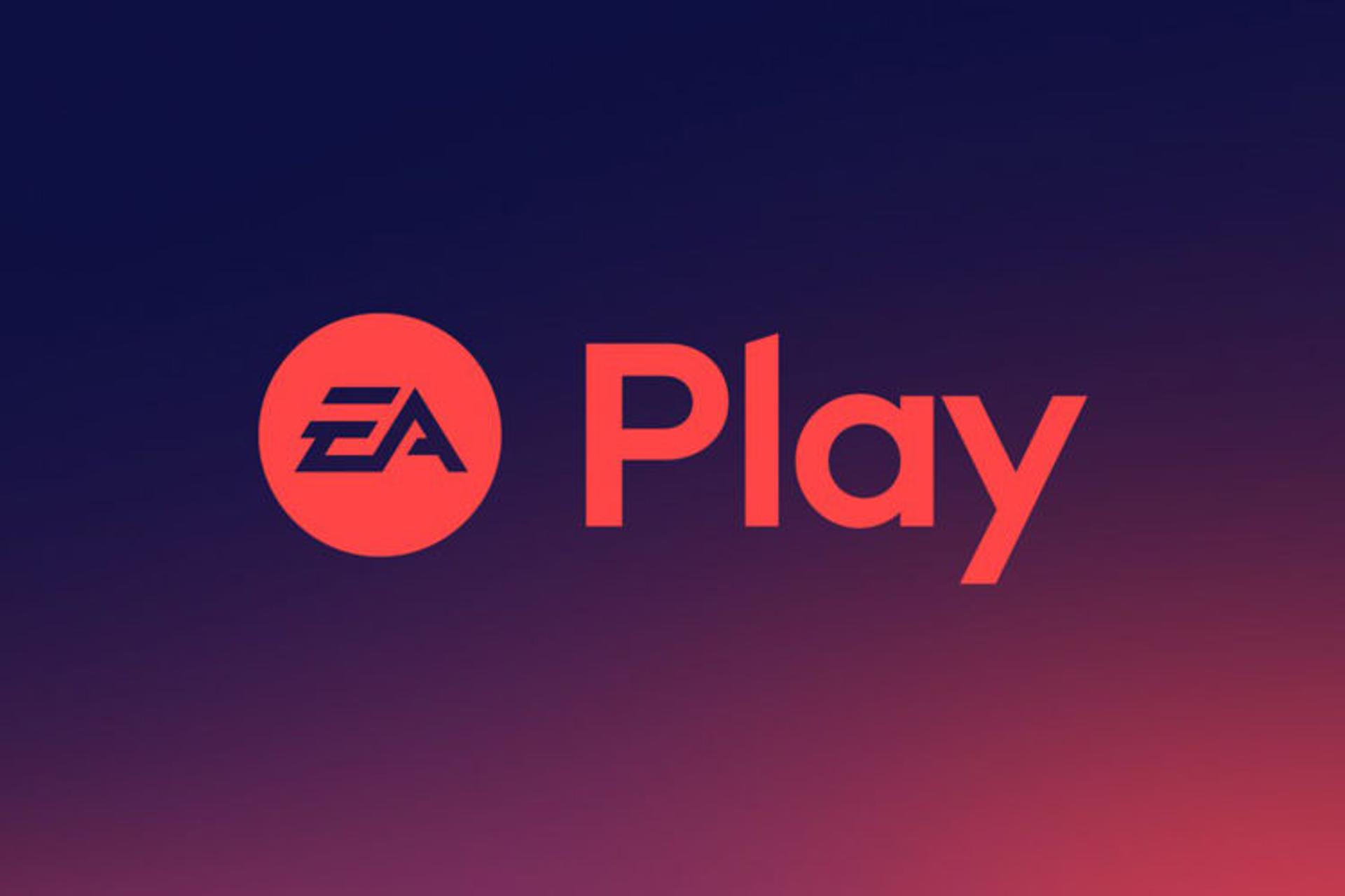 لوگو قرمز و بنفش EA Play