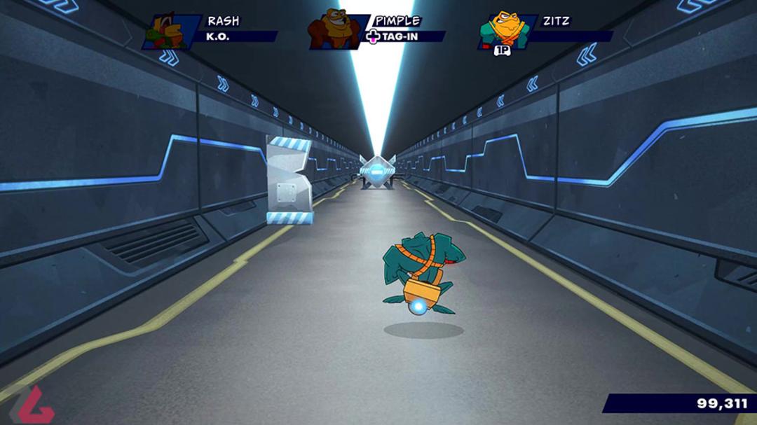 قسمت موتورسواری در Battletoads 2020