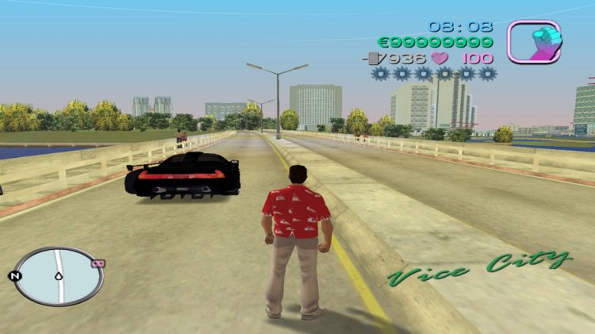 محیط بازی اورجینال GTA Vice City