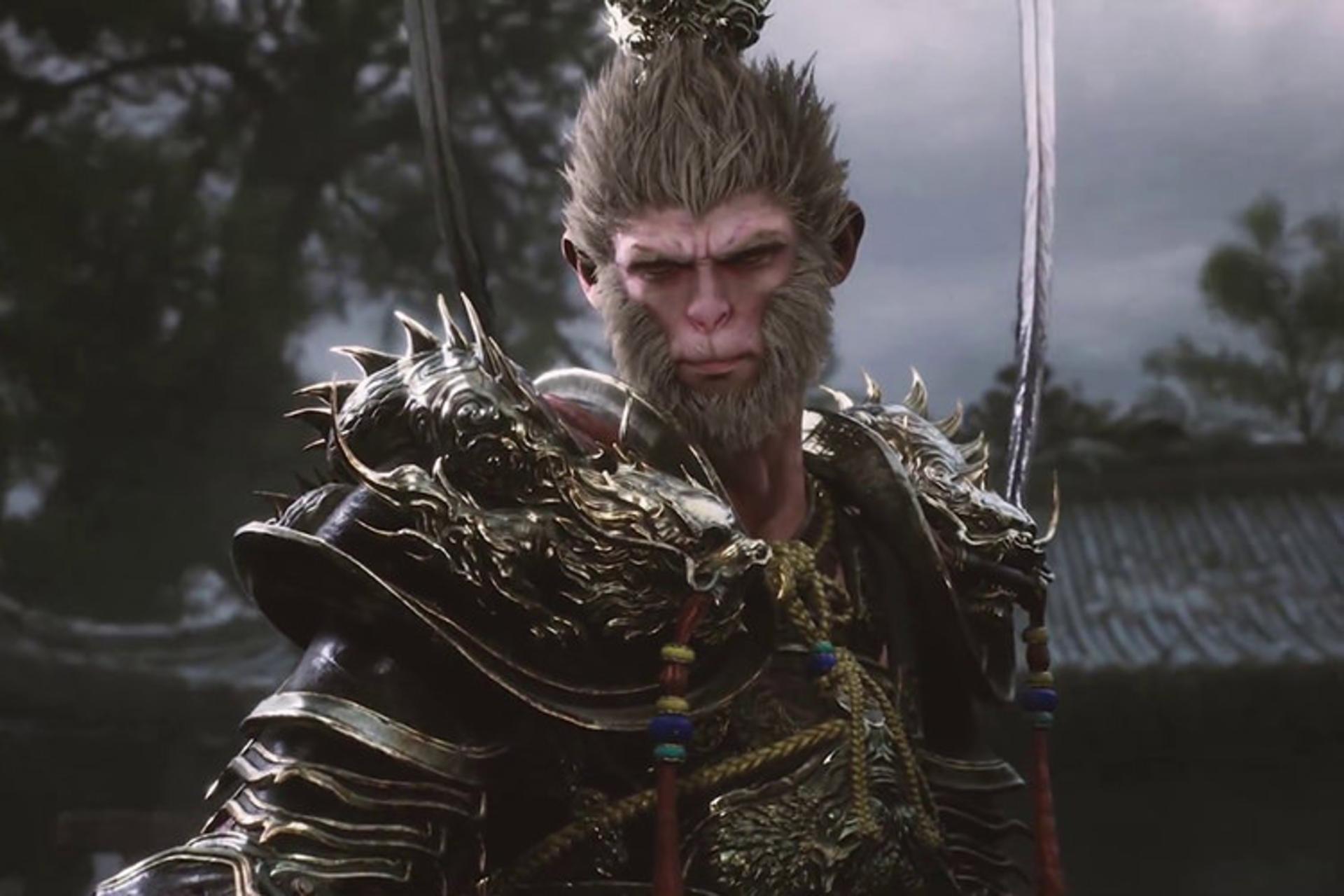 شخصیت اصلی بازی Black Myth: Wukong با ظاهری شبیه به میمون