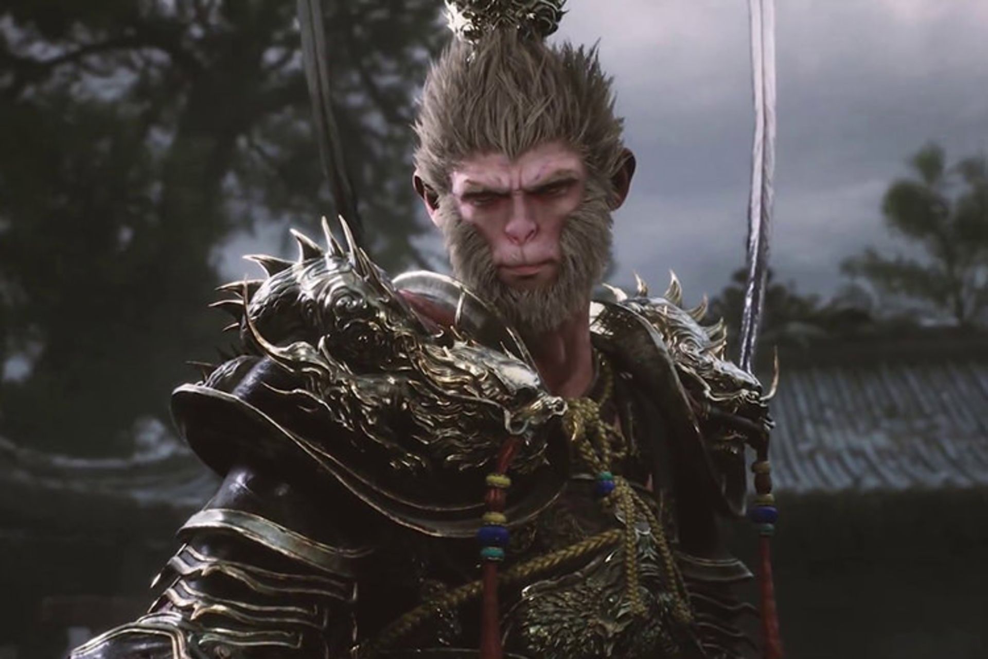 شخصیت اصلی بازی Black Myth: Wukong با ظاهری شبیه به میمون