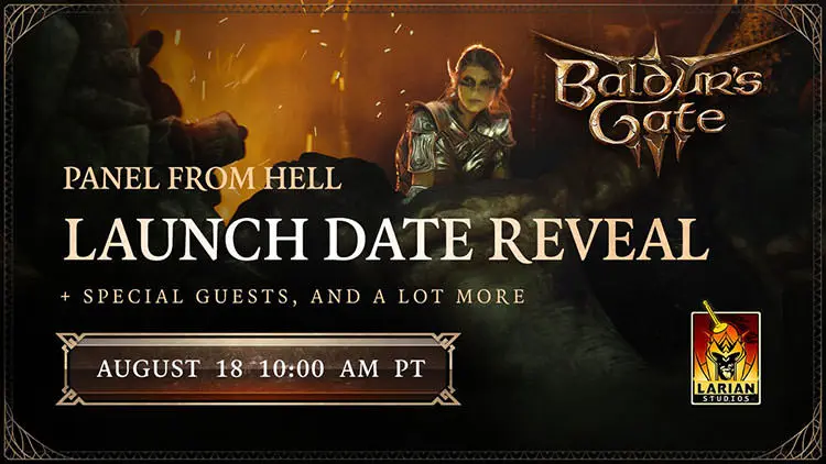 تاریخ پخش لایو استریم بازی Baldur's Gate III