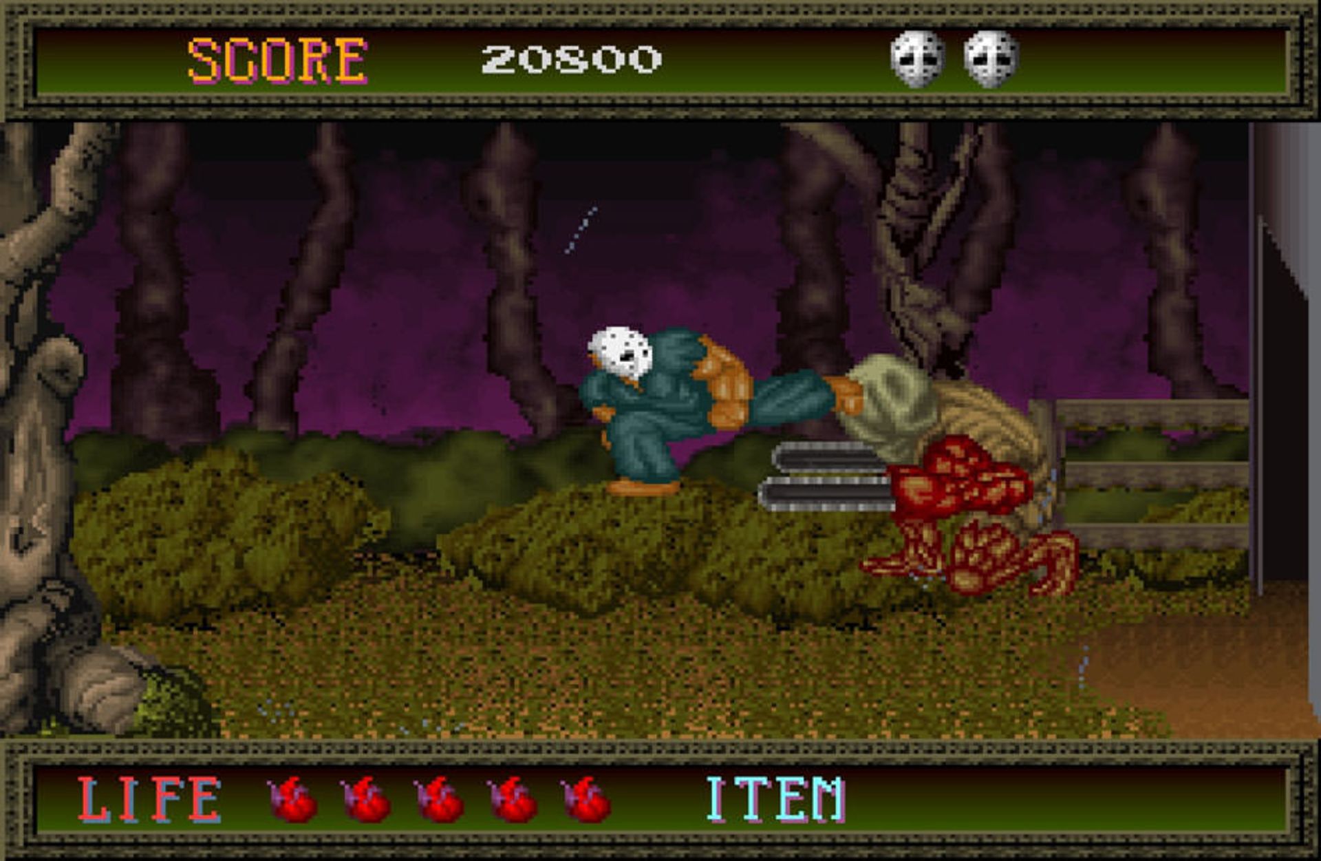 بازی Splatterhouse در سبک ترس و بقا