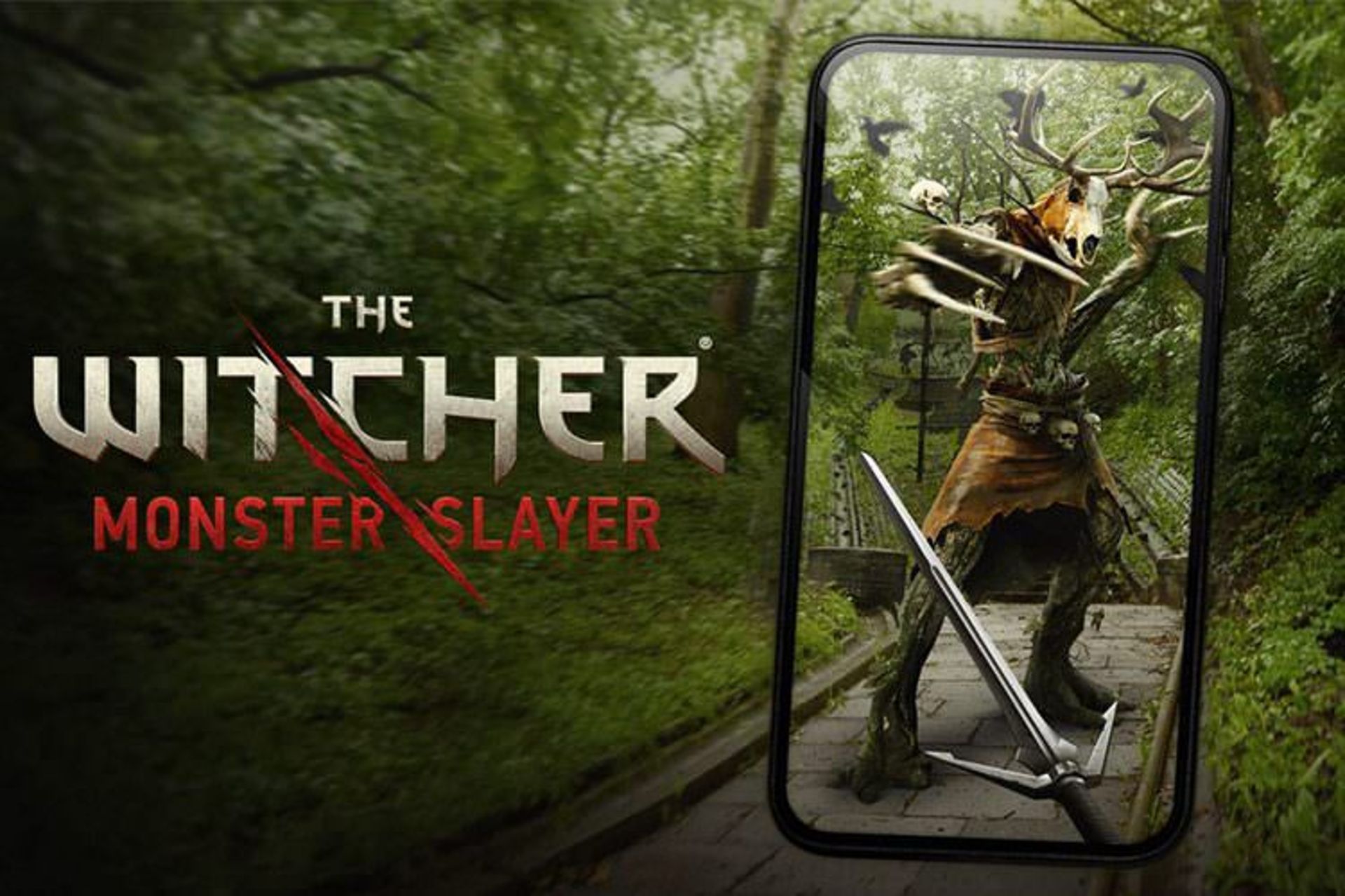 مبارزه با Leshen در بازی The Witcher: Monster Slayer