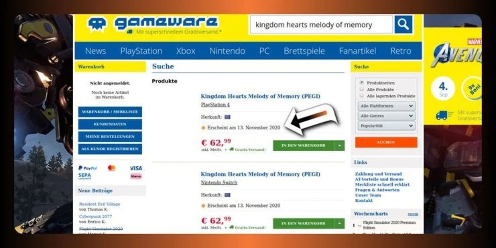 فاش شدن تاریخ انتشار بازی Kingdom Hearts Melody of Memory 