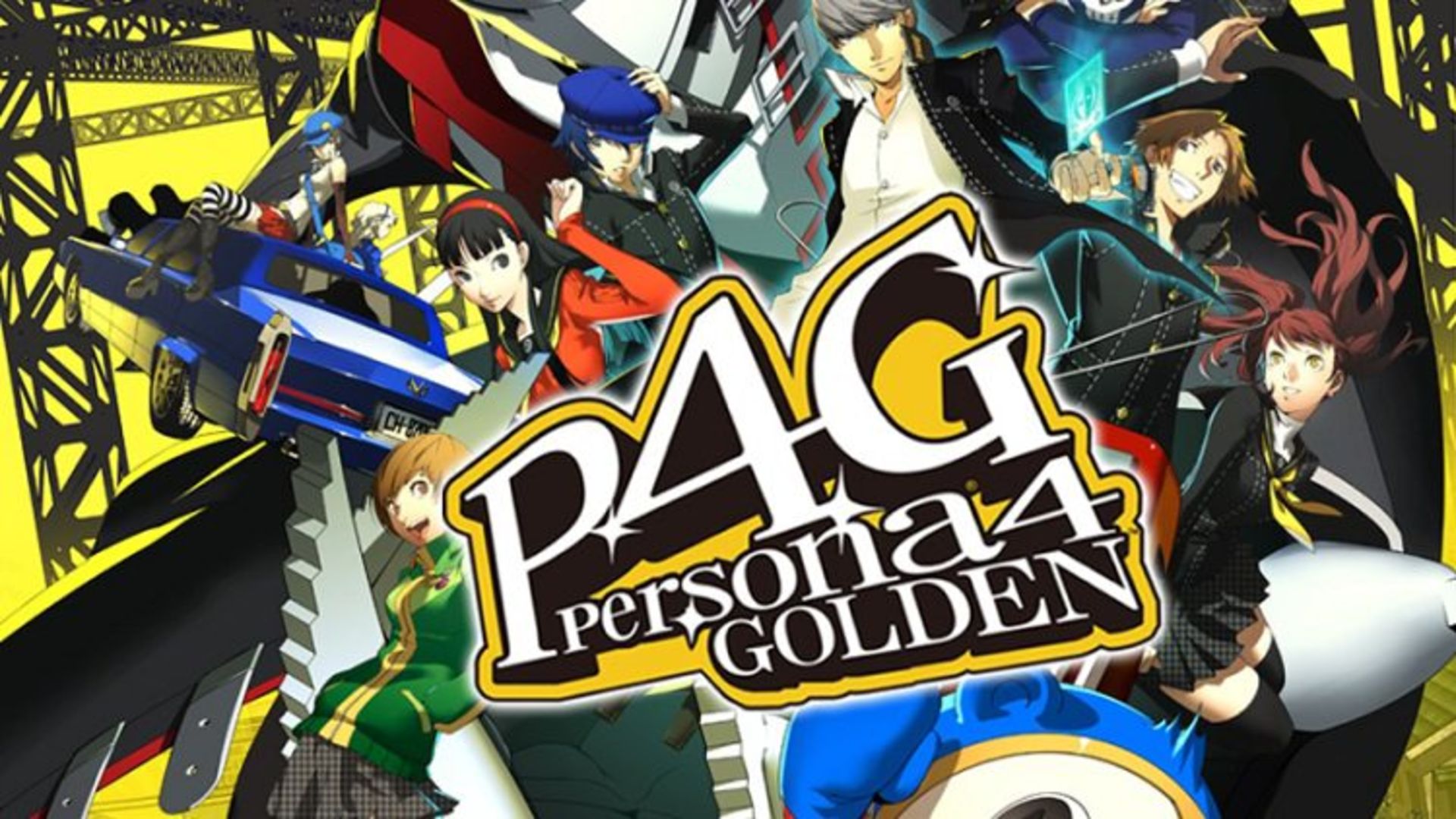 پوستر بازی Persona 4 Golden با حضور شخصیت های بازی