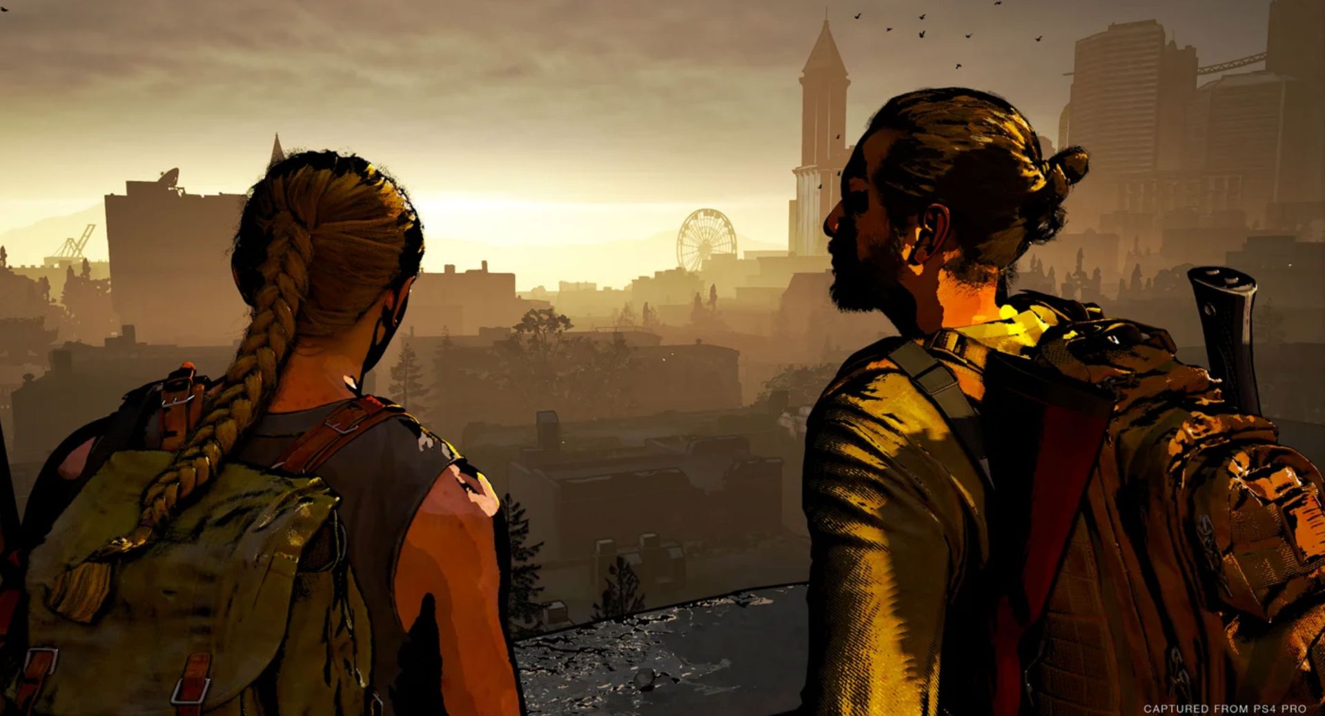 منی و ابی در حال گفت‌وگو در The Last of Us Part II