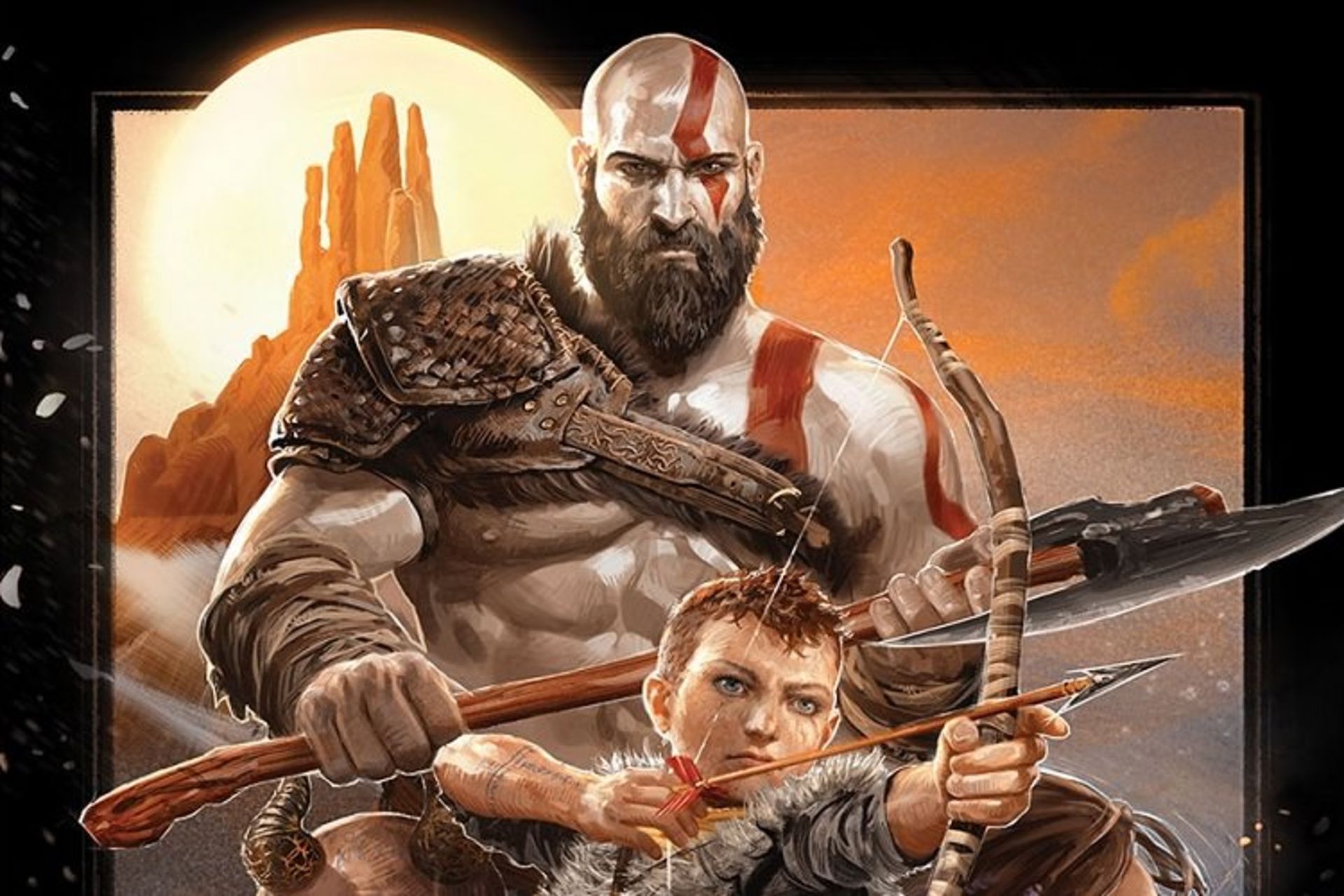 پوستر God of War به سبک فیلم های سینمایی