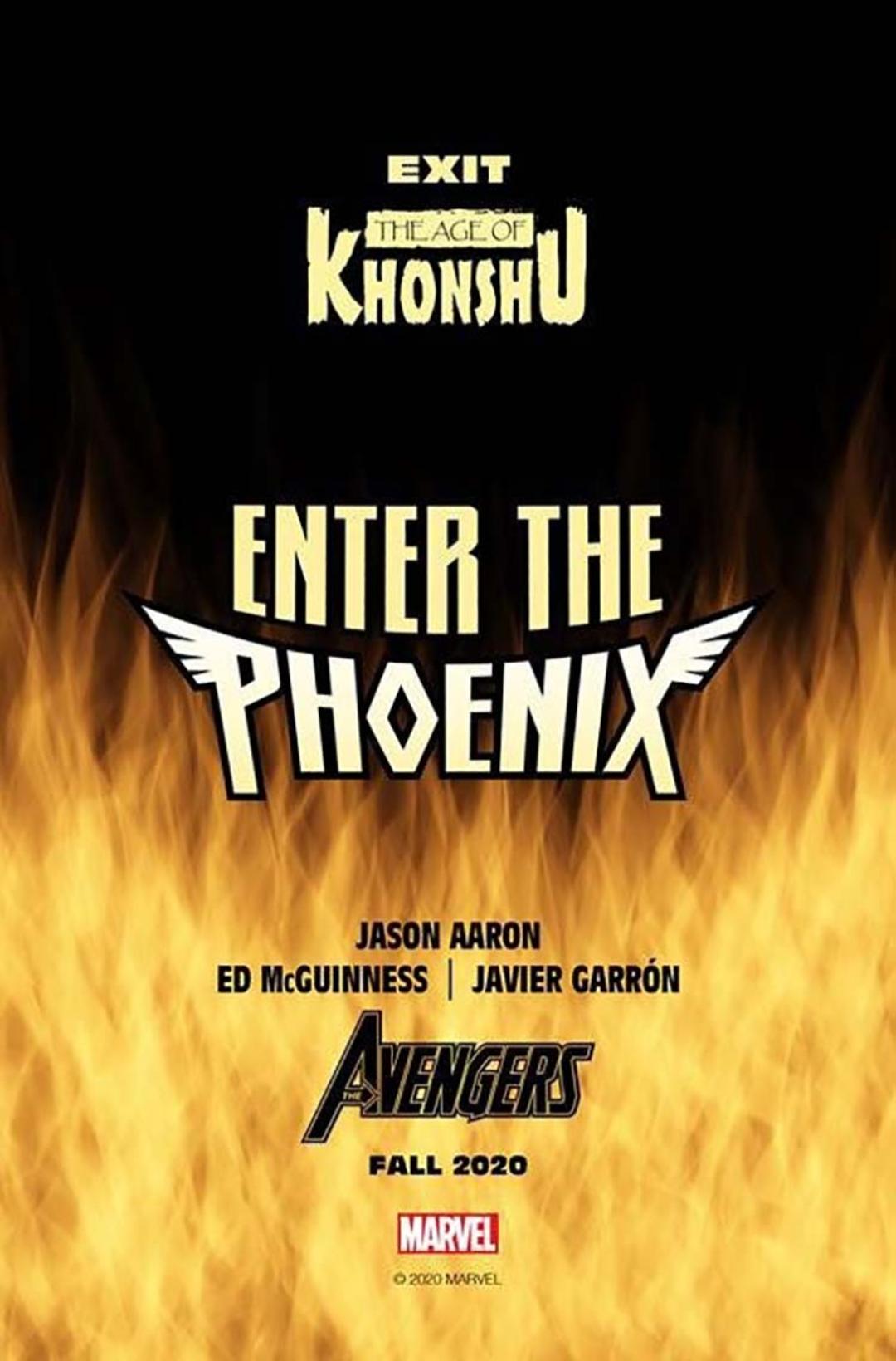 پوستر آتشین رویداد جدید مارول به نام Enter the Phoenix