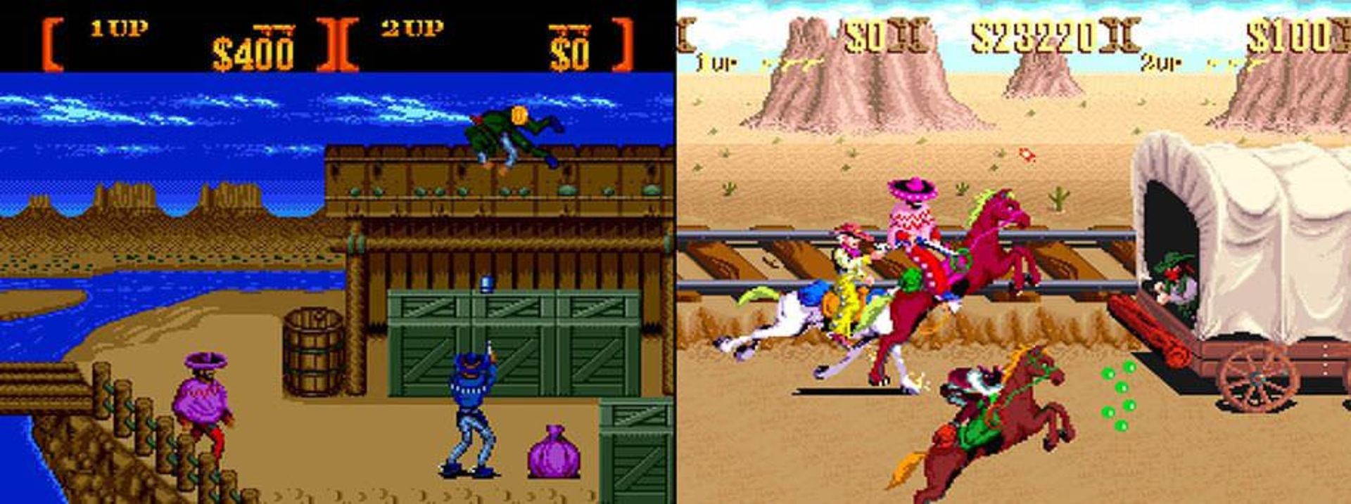 مقایسه نسخه های جنسیس و SNES بازی Sunset Riders