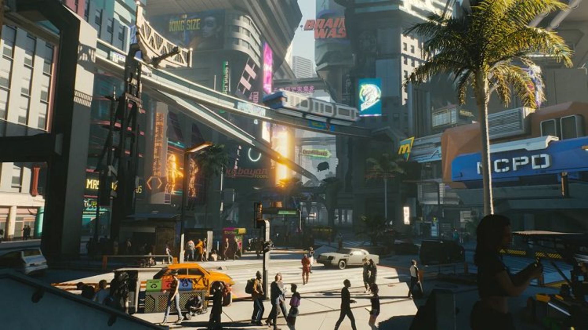فضای شهر نایت سیتی در بازی Cyberpunk 2077