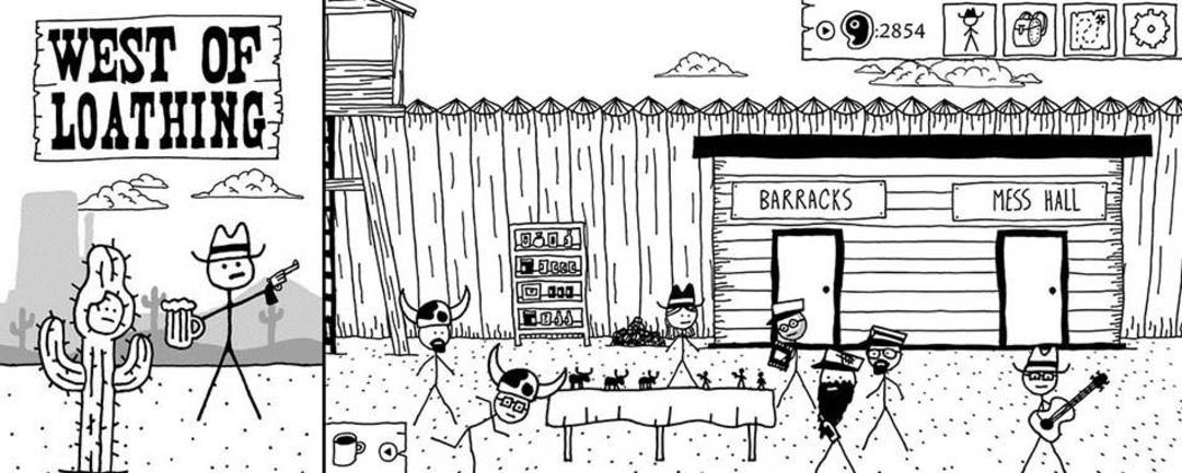 وسترن با طعم طنز در بازی West of Loathing