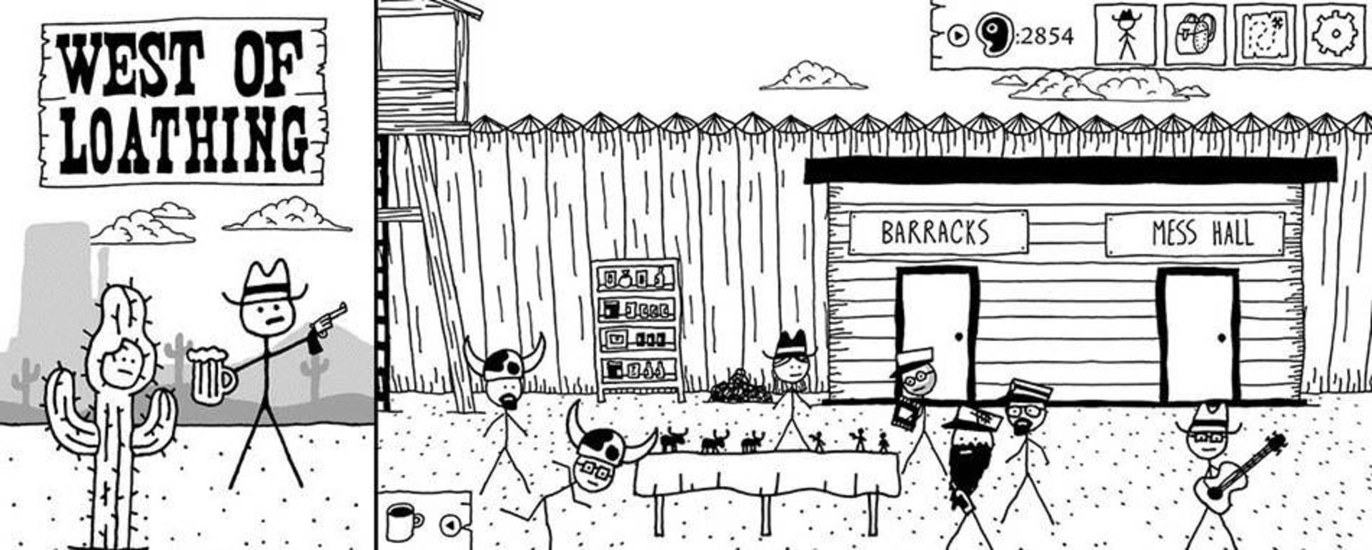 وسترن با طعم طنز در بازی West of Loathing