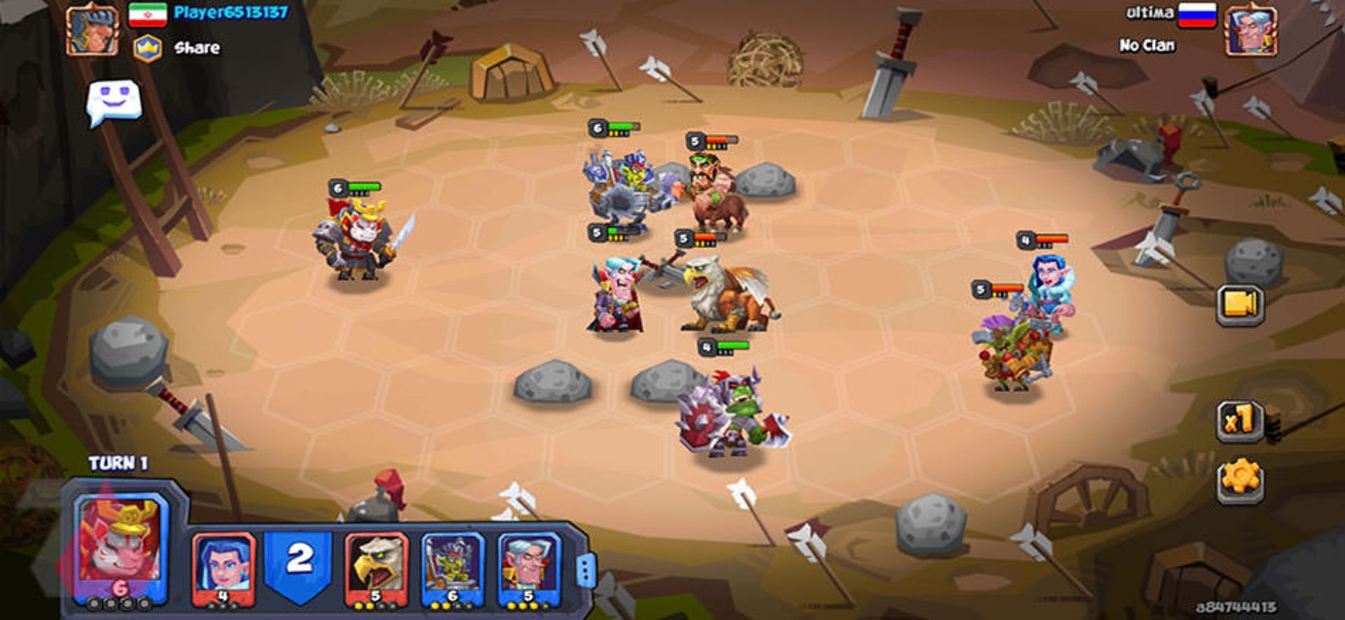 محیط نبردهای آنلاین در بازی Tactical Monsters Rumble Arena