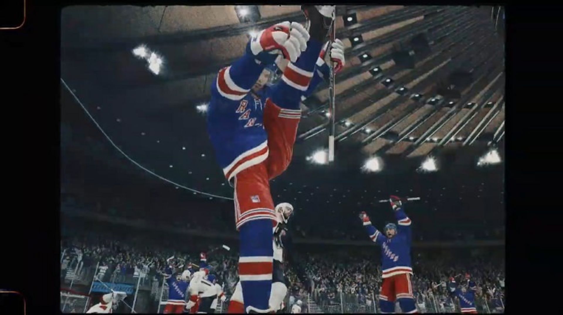 نمایی از خوشحالی بازیکنان در بازی NHL 21