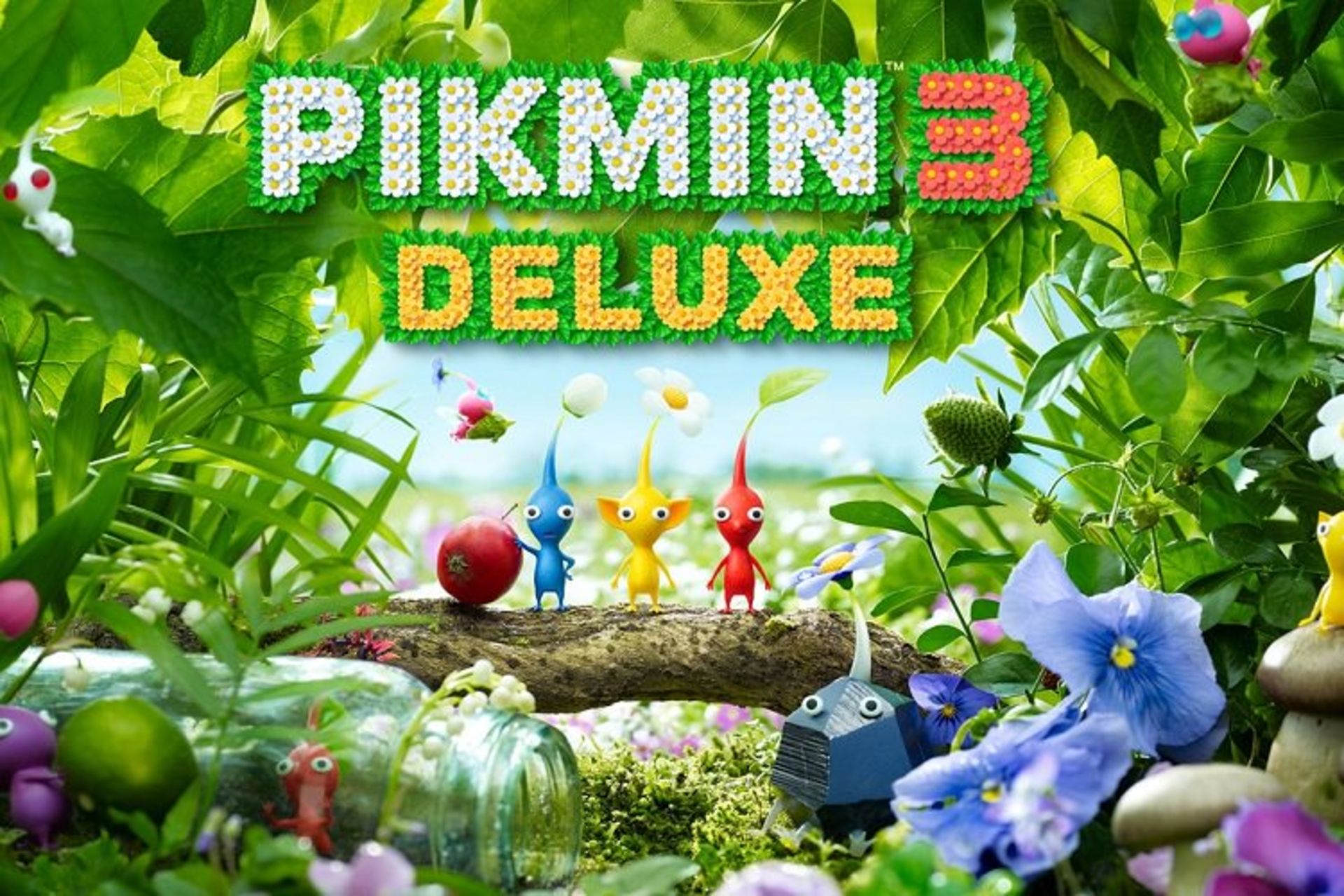 کاراکترهای رنگارنگ پیکمین در کاور Pikmin 3 Deluxe