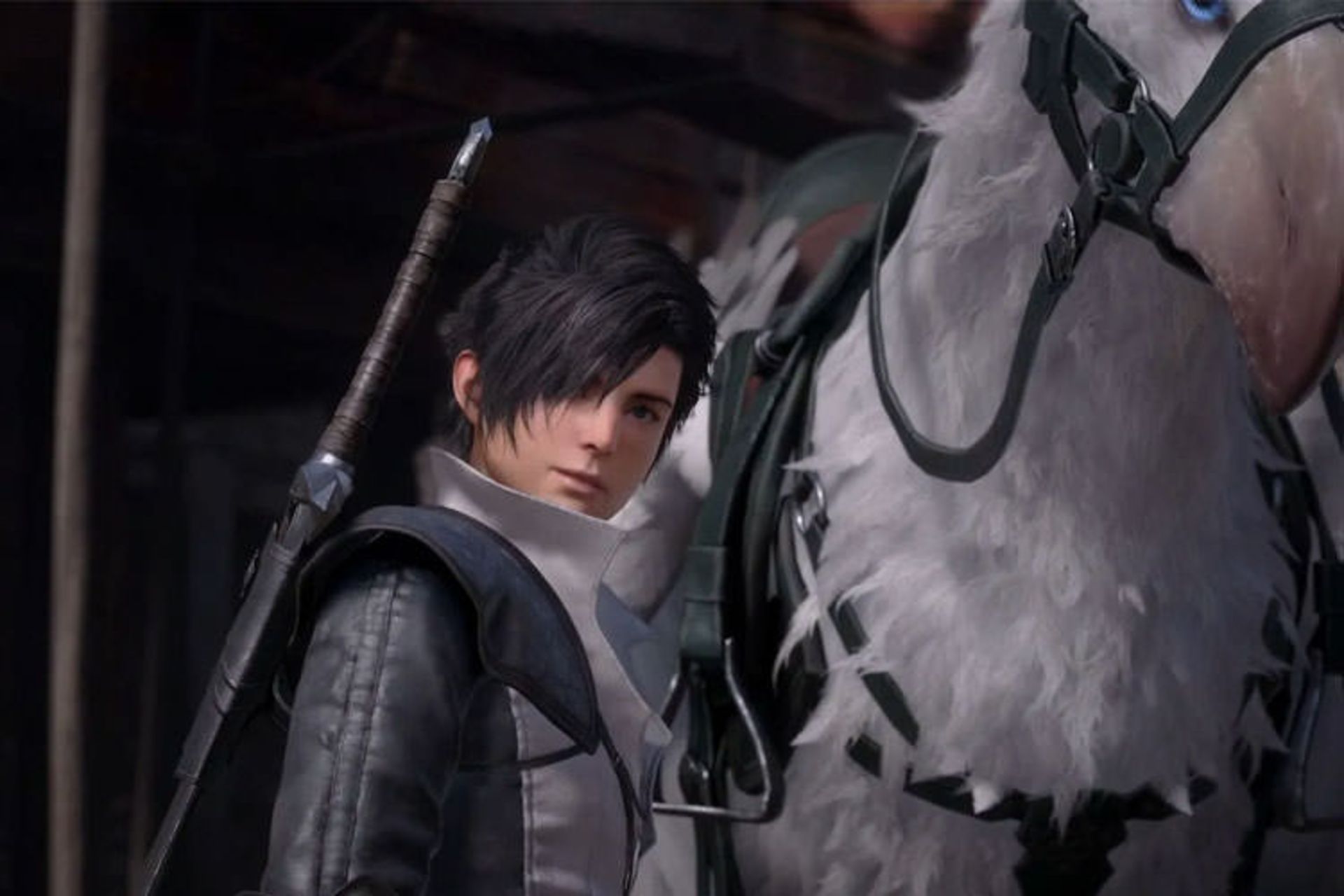 جاشوا درکنار چوکوبو خود در بازی Final Fantasy XVI