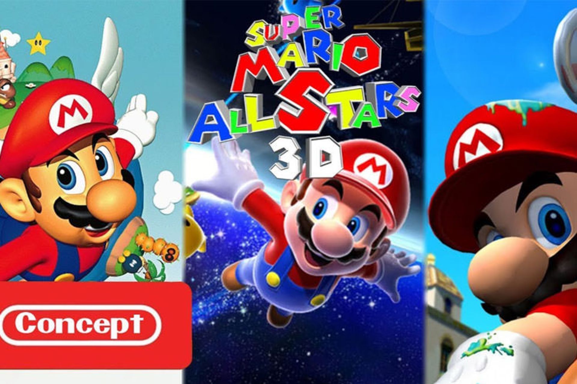 تصاویر روی جلد بازی‌های نینتندو در Super Mario 3d All-Stars