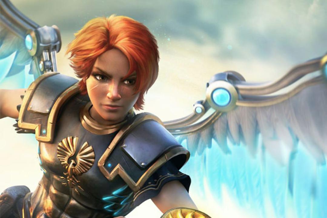فینیکس در حال پرواز کردن در بازی Immortals Fenyx Rising