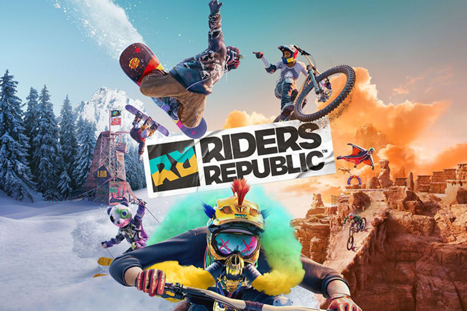 ورزشکاران مختلف بازی Riders Republic