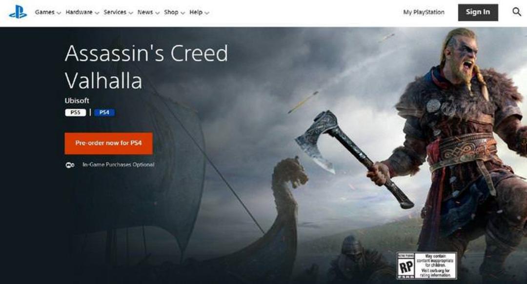 بازگشایی صفحه نسخه پلی استیشن 5 بازی Assassin's Creed Valhalla در بلاگ پلی استیشن 