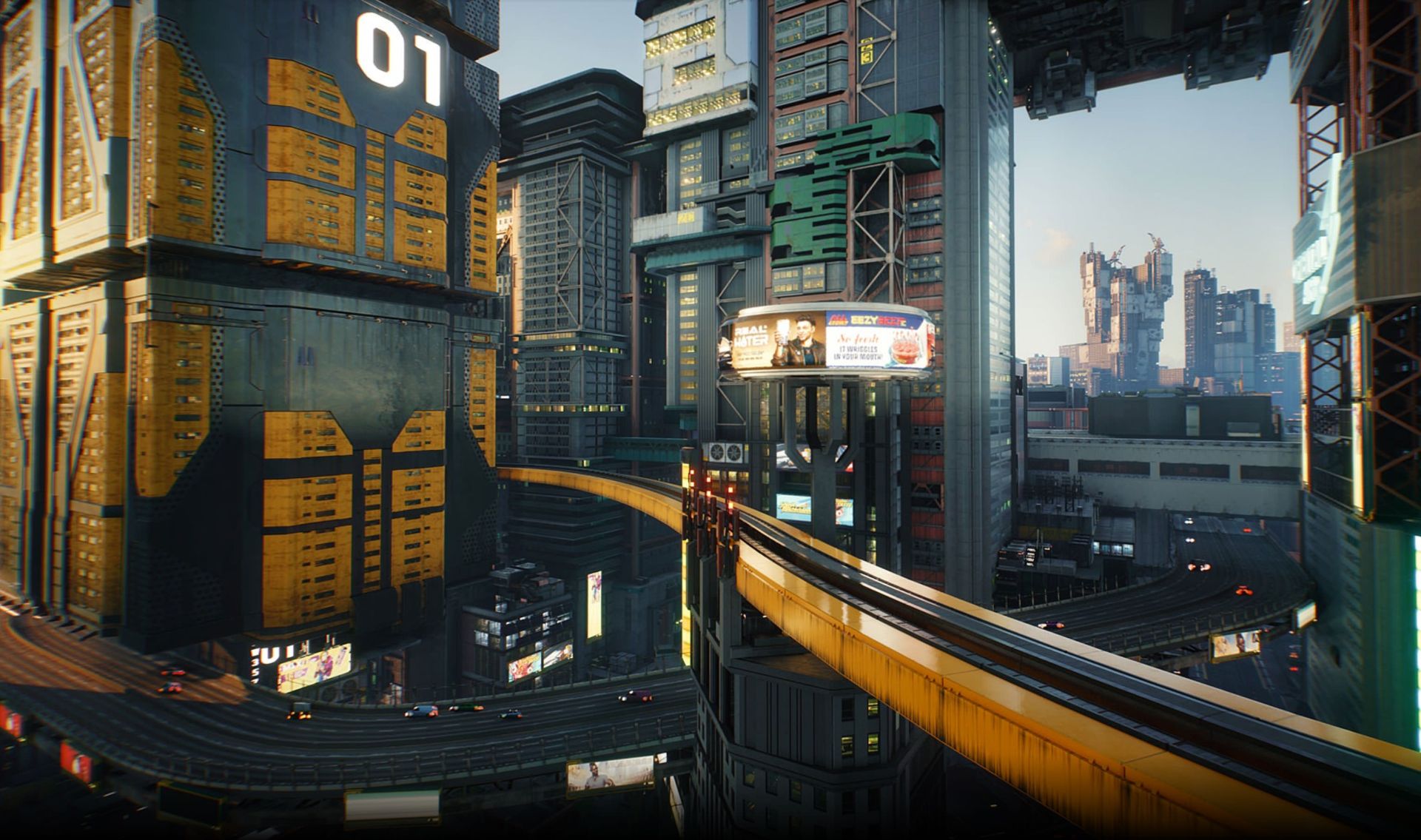 طراحی متفاوت ساختمان‌ها و محیط‌ها در Cyberpunk 2077