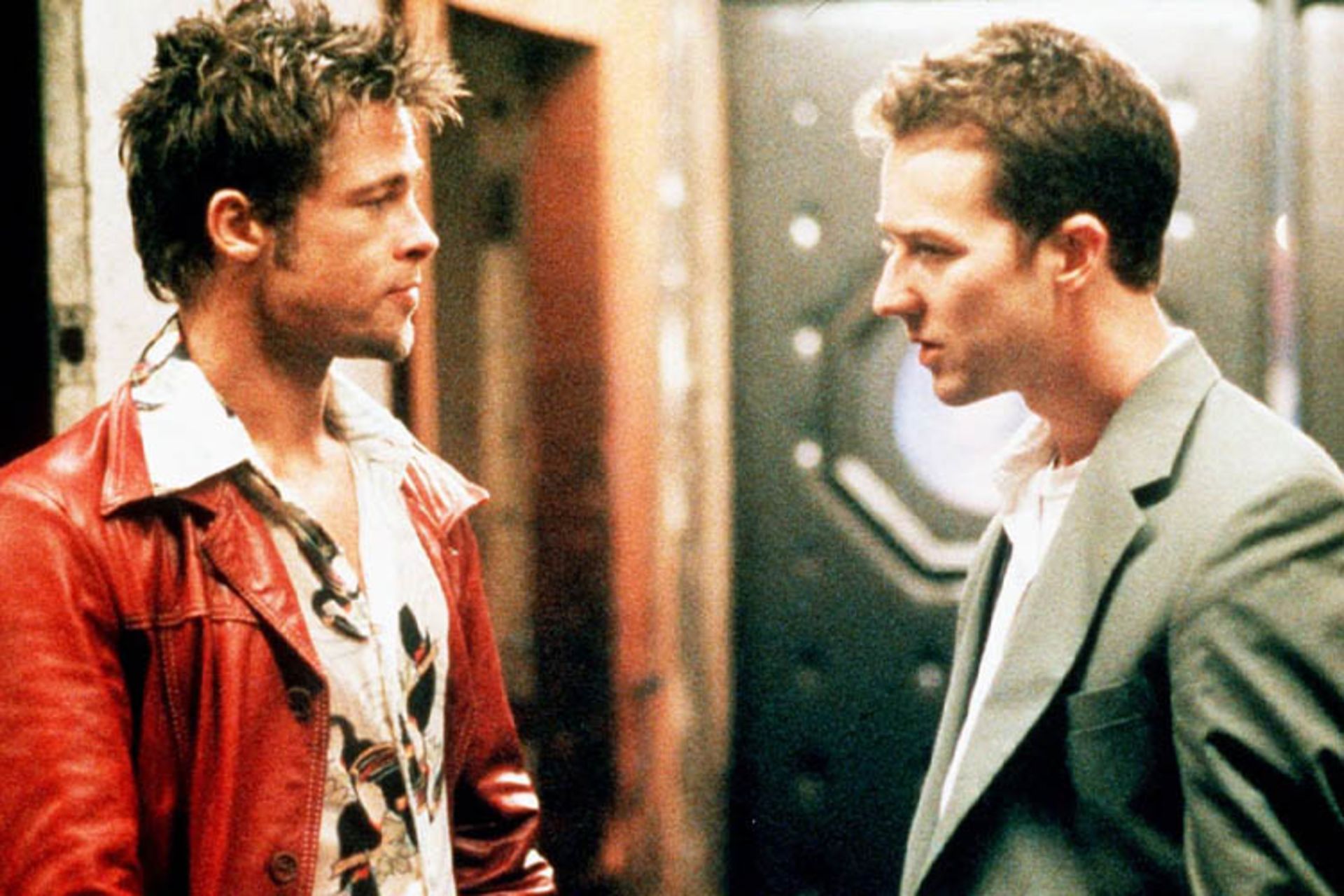 برد پیت و ادوارد نورتون در فیلم Fight Club