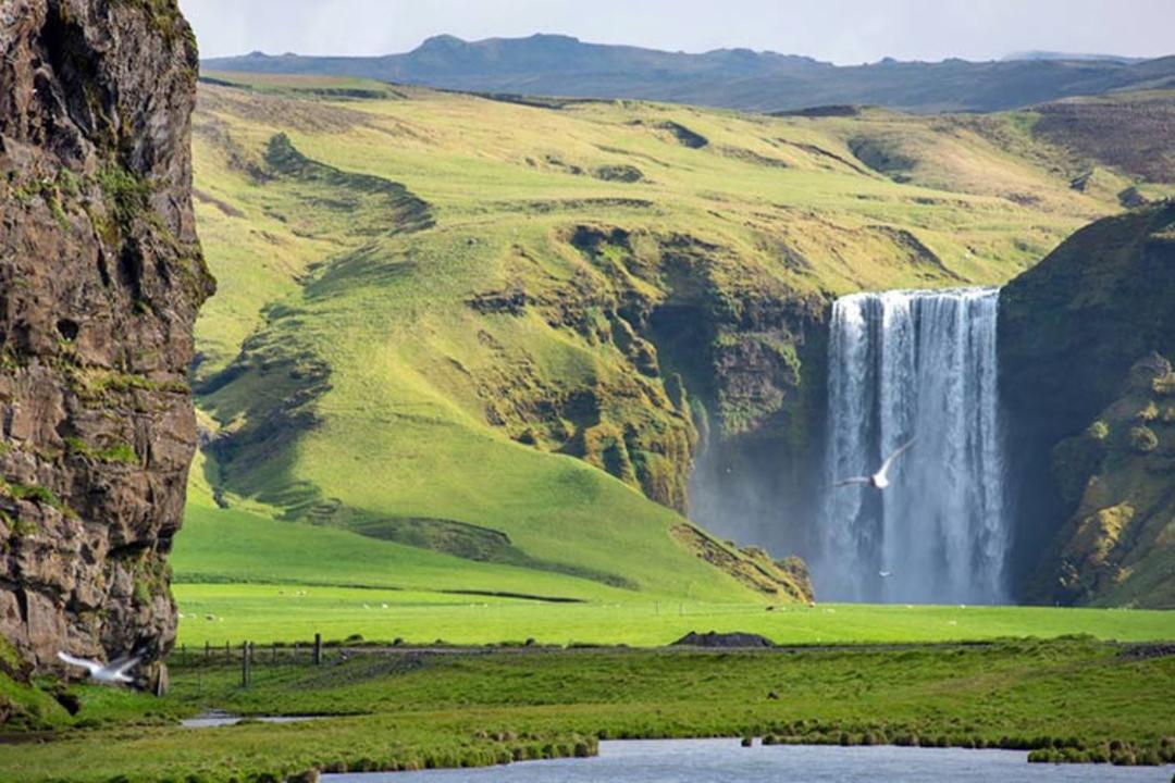 آبشار اسکوفاگس در ایرلند- محل فیلمبرداری سریال وایکینگ ها