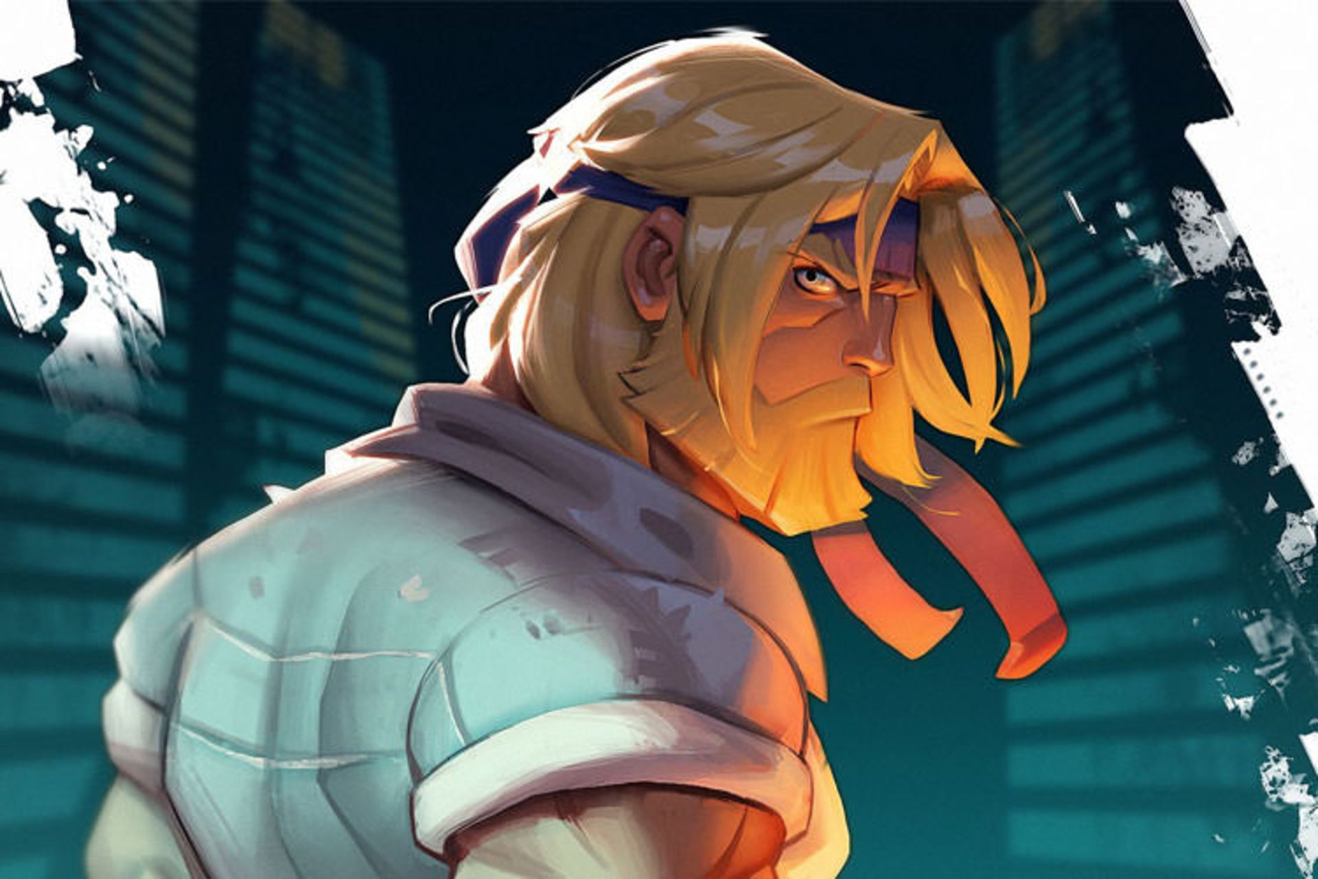 اکسل در حال نگاه کردن به دشمنان در بازی Streets of Rage 4