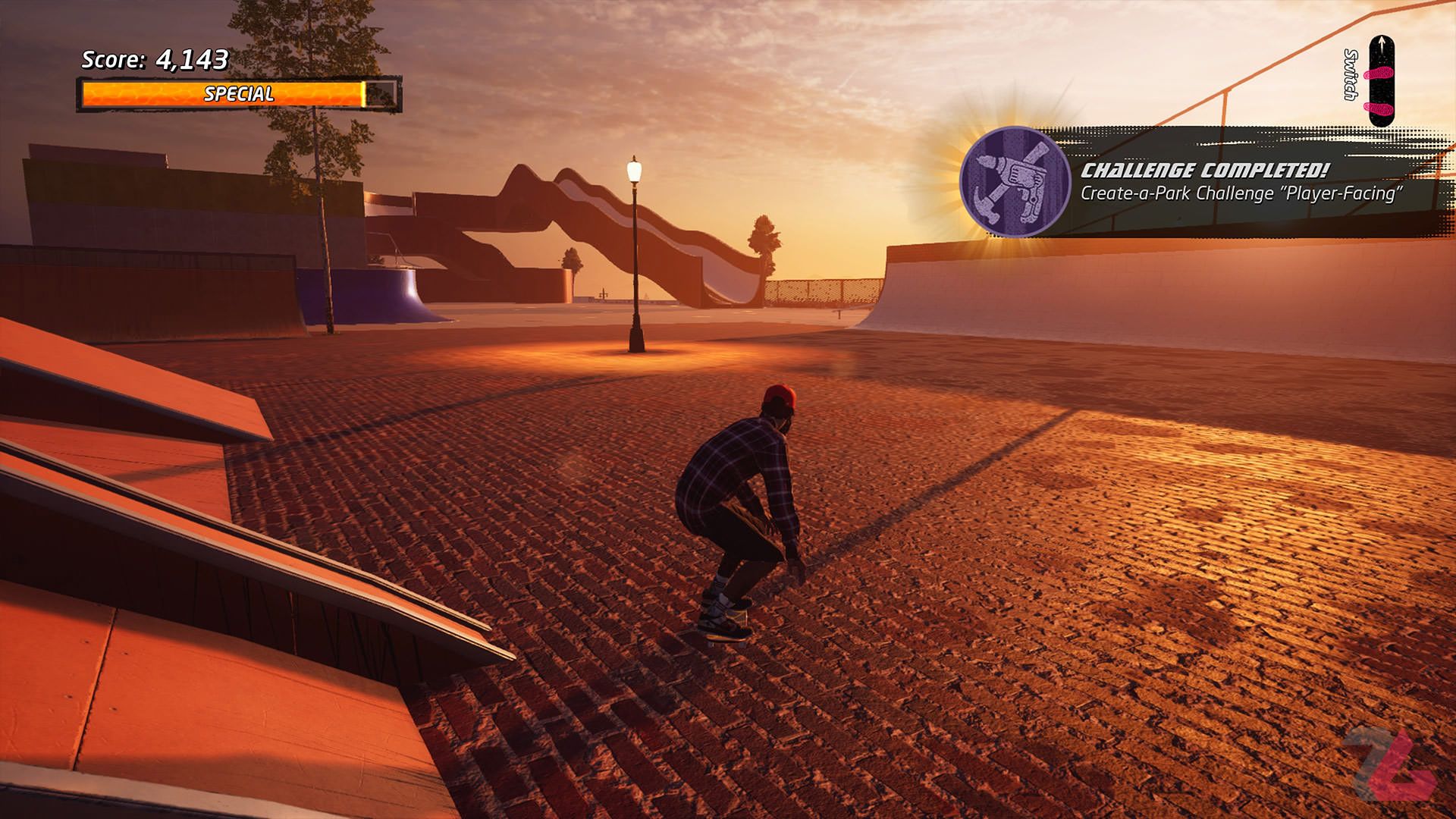 حالت ساخت پارک در بازی Tony Hawk