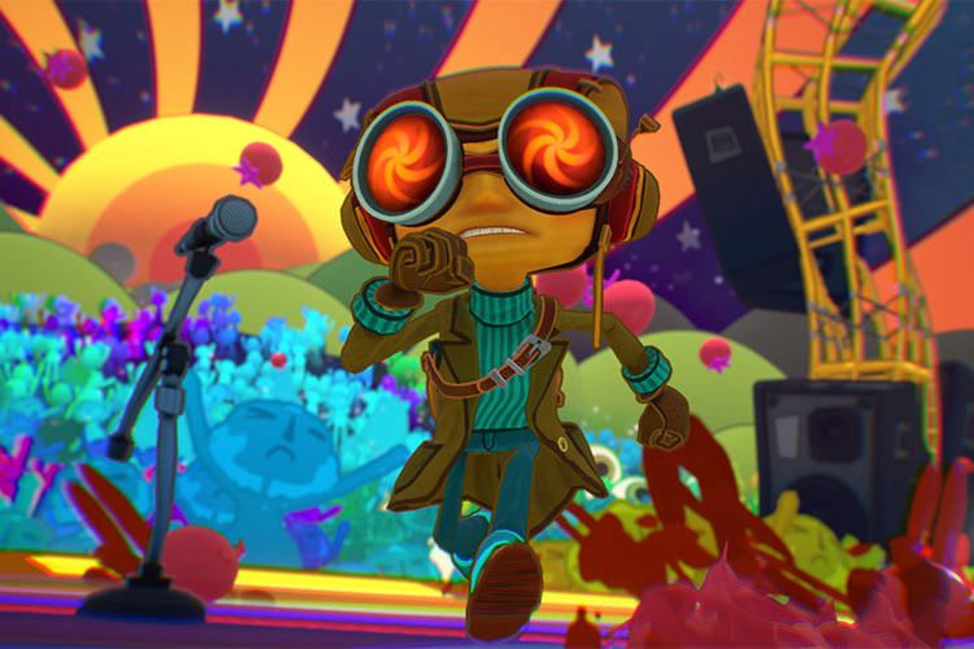 رز در حال فرار در بازی Psychonauts 2