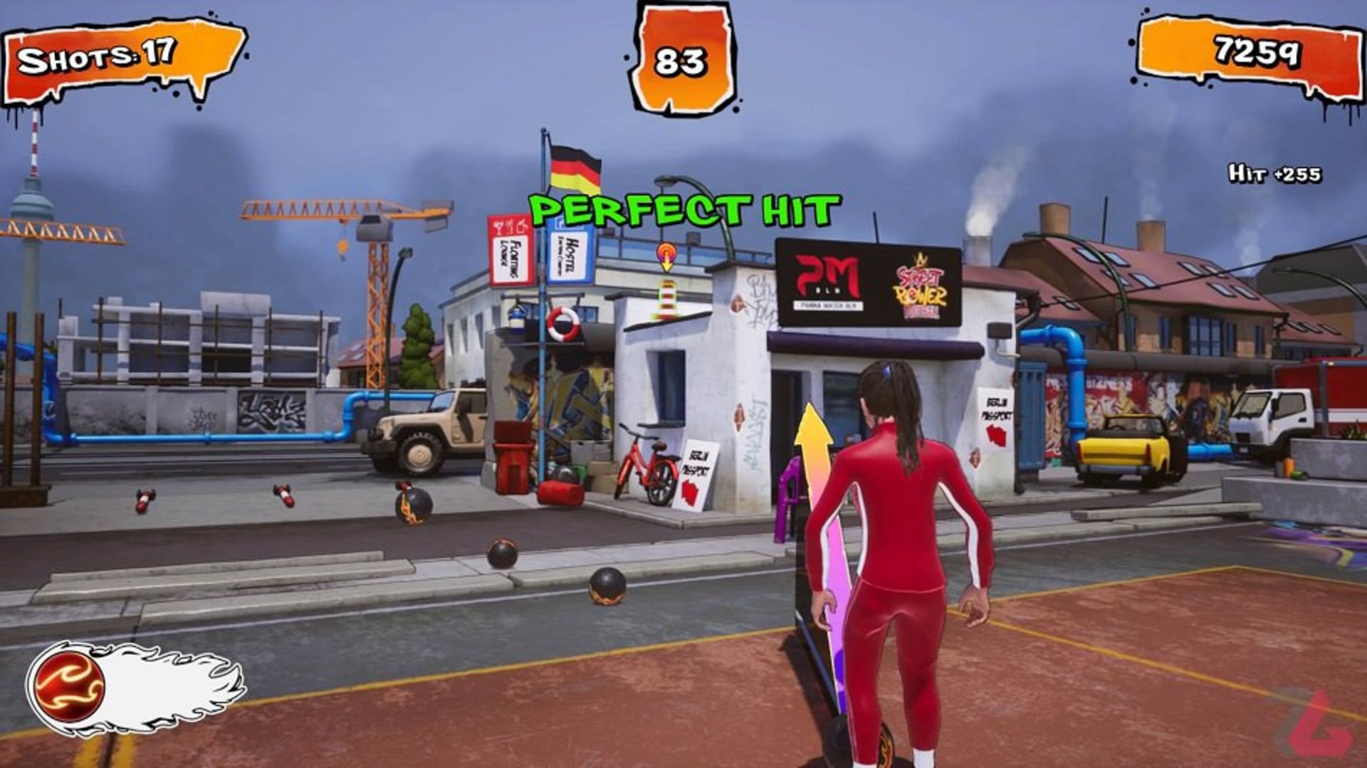 حالت شوت‌زنی در بازی Street Power Football