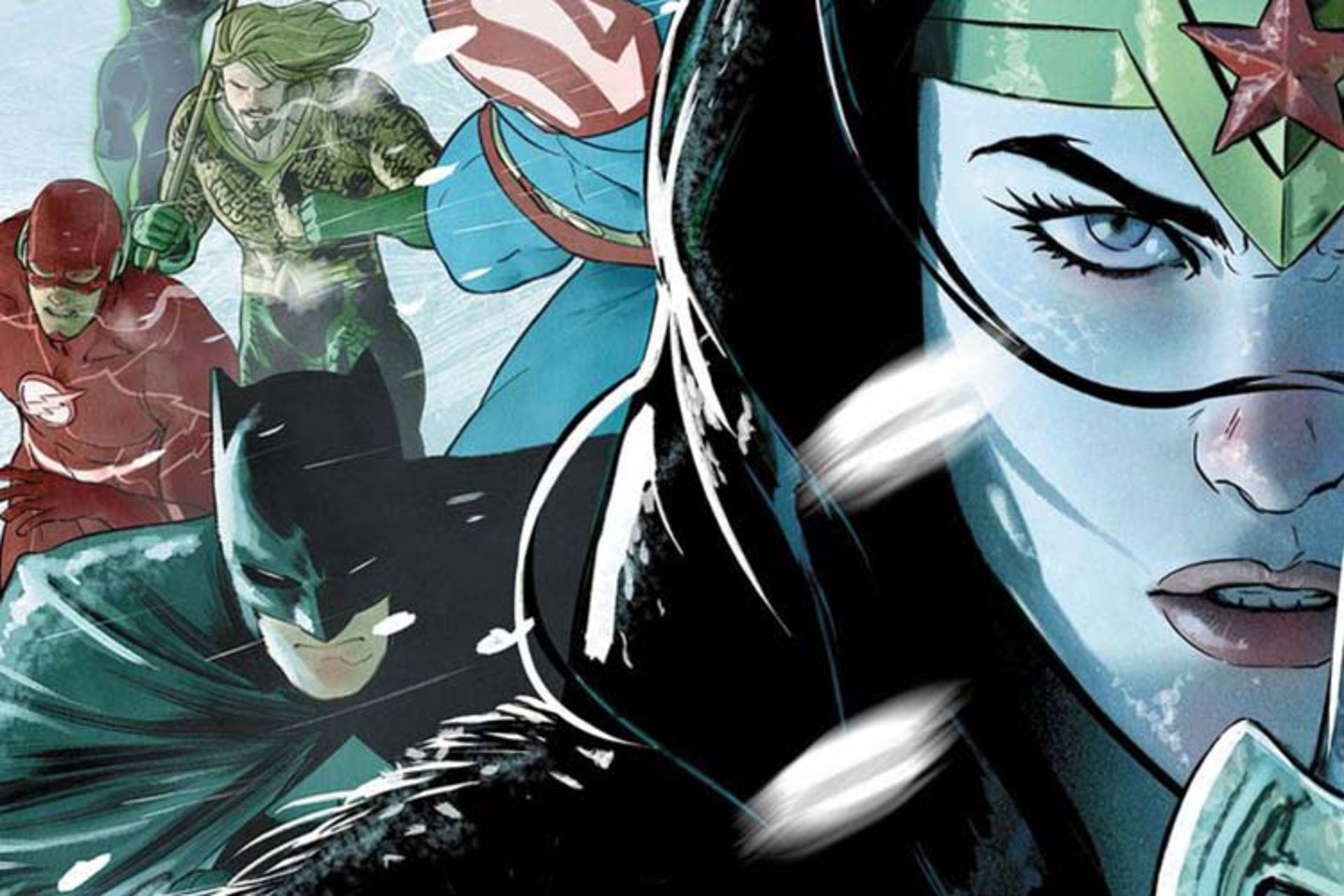 اعضای گروه لیگ عدالت در رویداد Justice League: Endless Winter