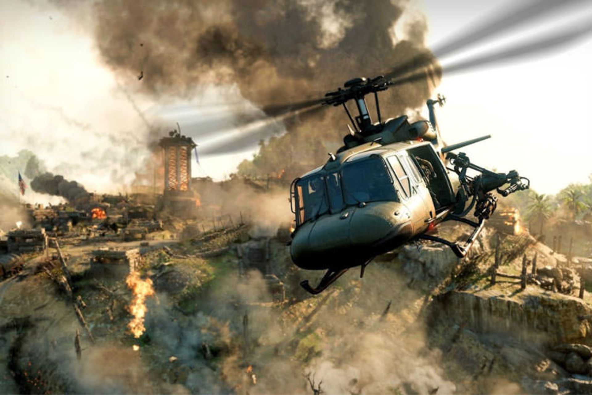 فرار هلیکوپتر از میدن نبرد در Call of Duty: Black Ops Cold War