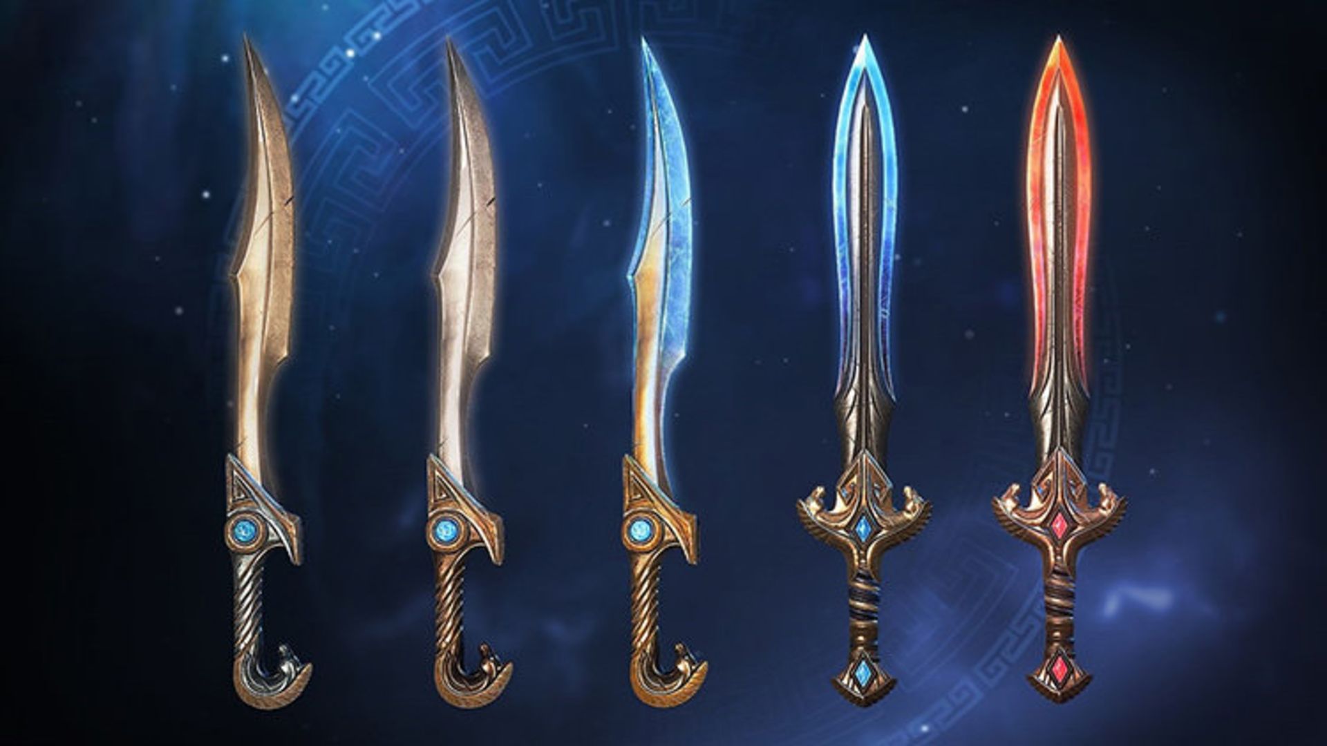 انواع شمشیرهای بازی Immortals: Fenyx Rising