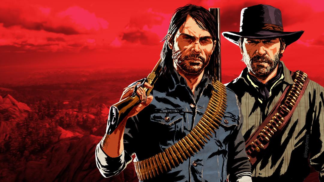 شخصیت‌های آرتور مورگان و جان مارستون در بازی Red Dead Redemption 2