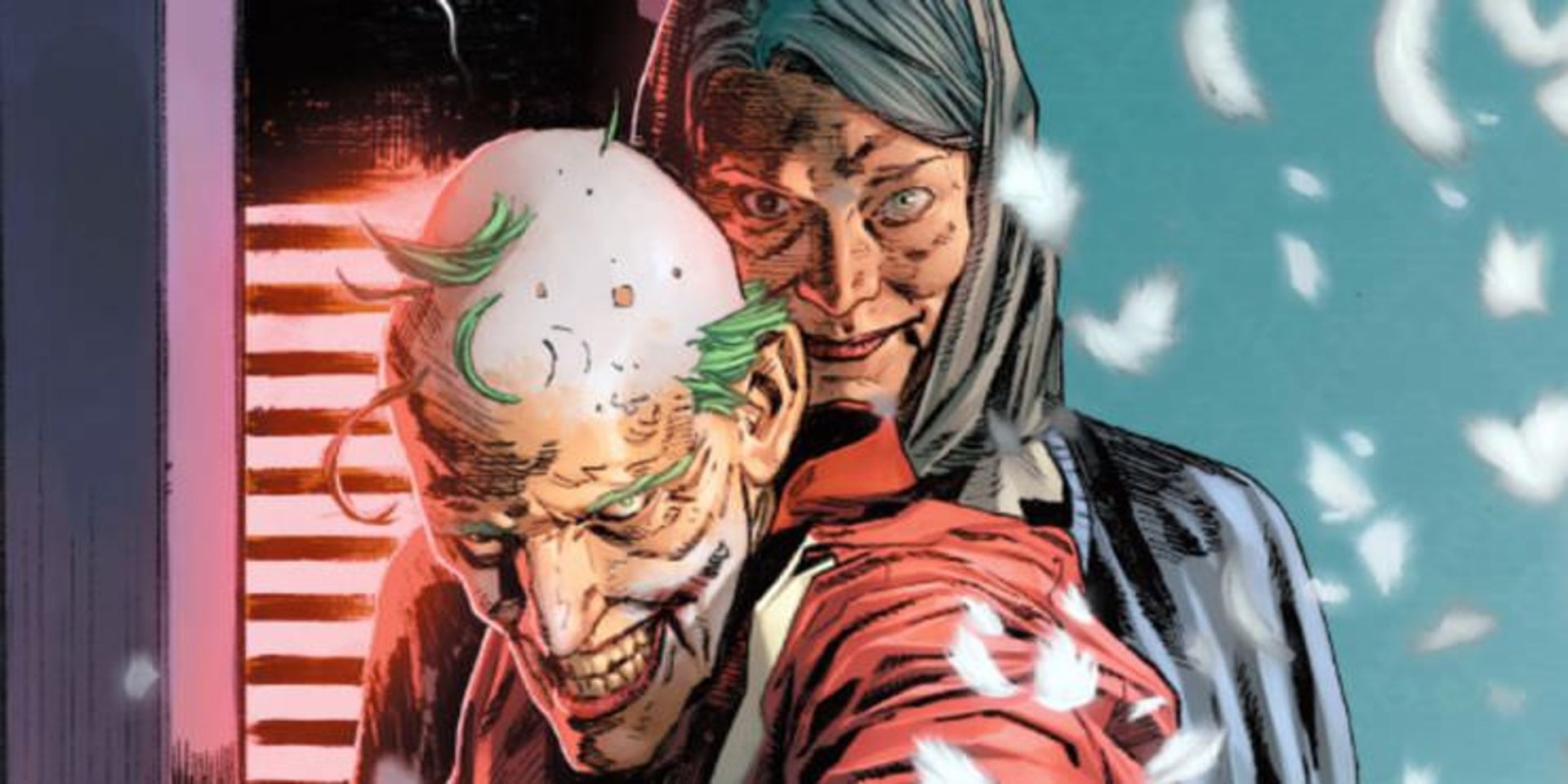 سلینا کایل مسن پشت جوکر پیر در سری کتاب کمیک Batman/Catwoman 