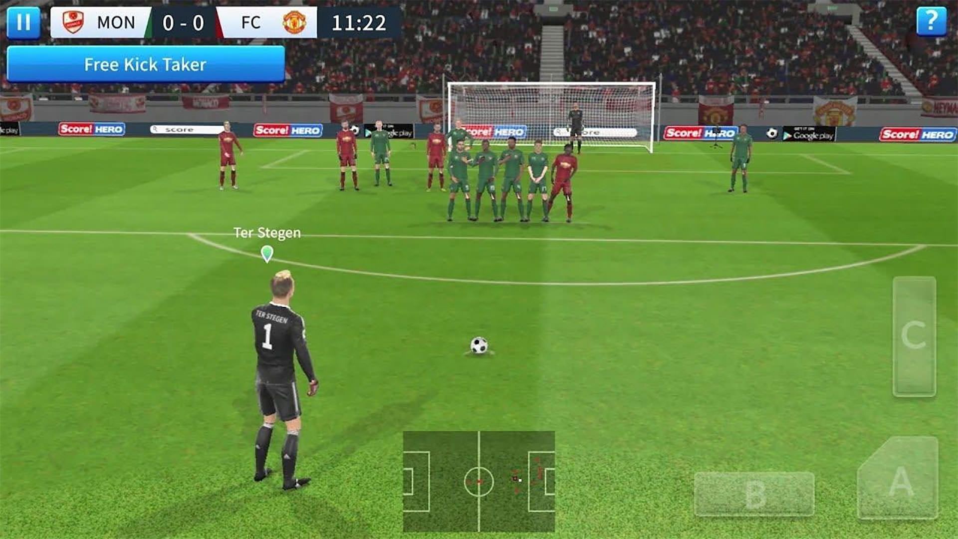 تیم مچستر و نحوه‌ی ضربه آزاد در بازی اندروید Dream League Soccer 2019