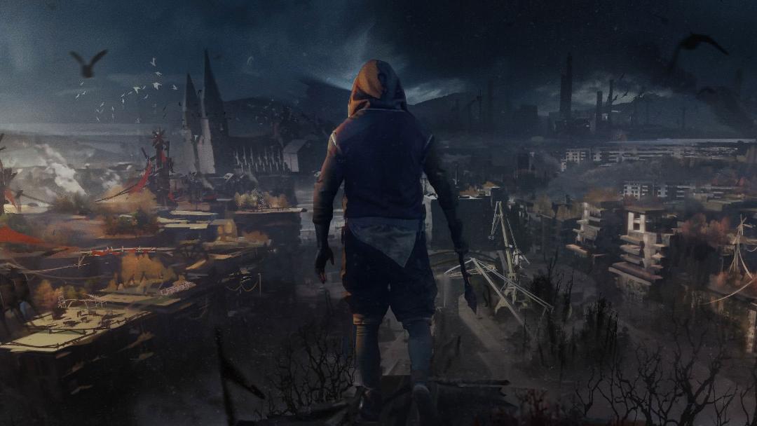 شخصیت اصلی Dying Light 2 در حال خیره شدن به محیط