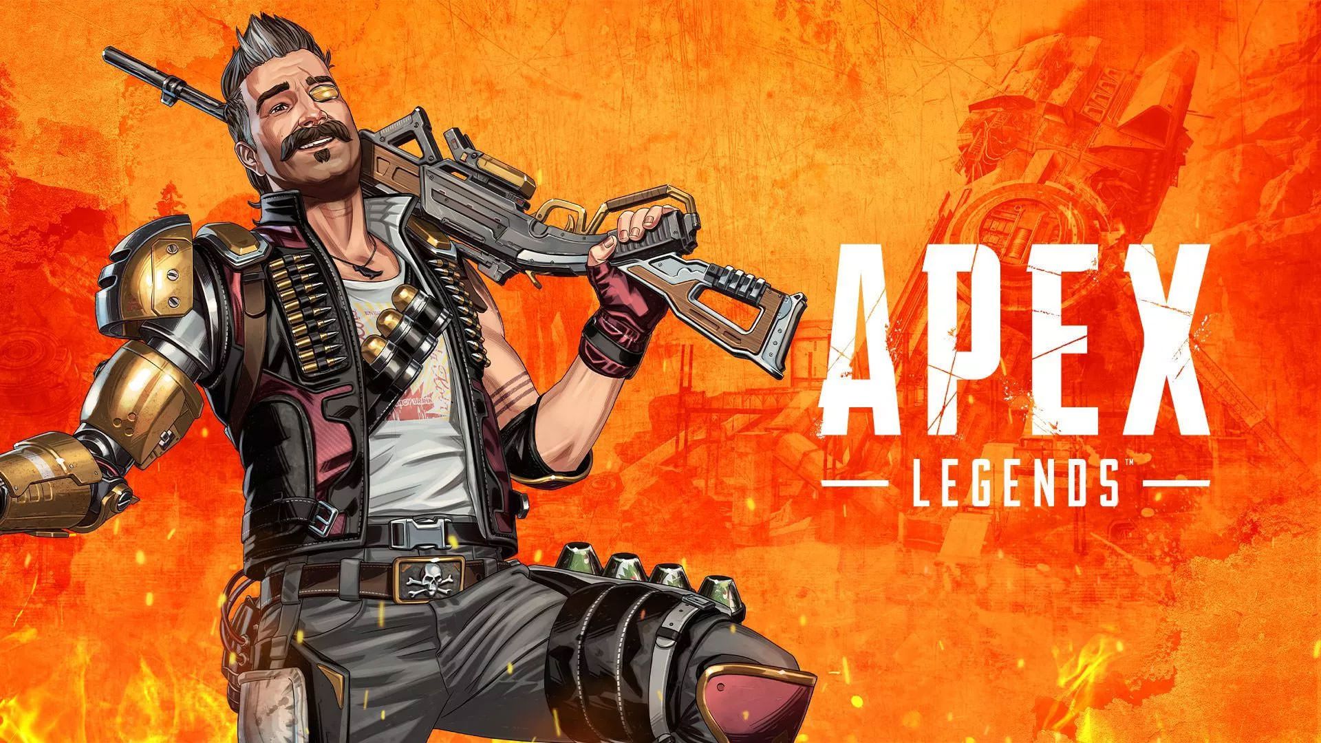 کاراکتر فیوز با سلاح خود در بازی Apex Legends