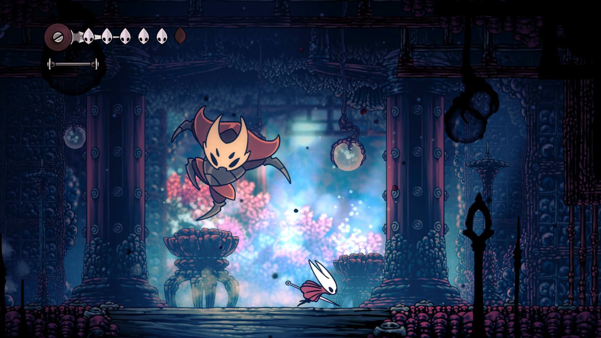 مبارزه هورنت با غول بازی Hollow Knight: Silksong