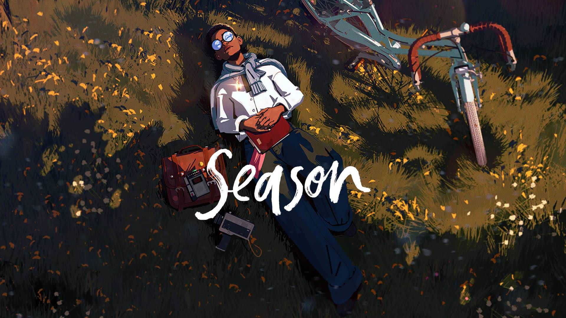 استراحت شخصیت اصلی بازی Season روی چمن