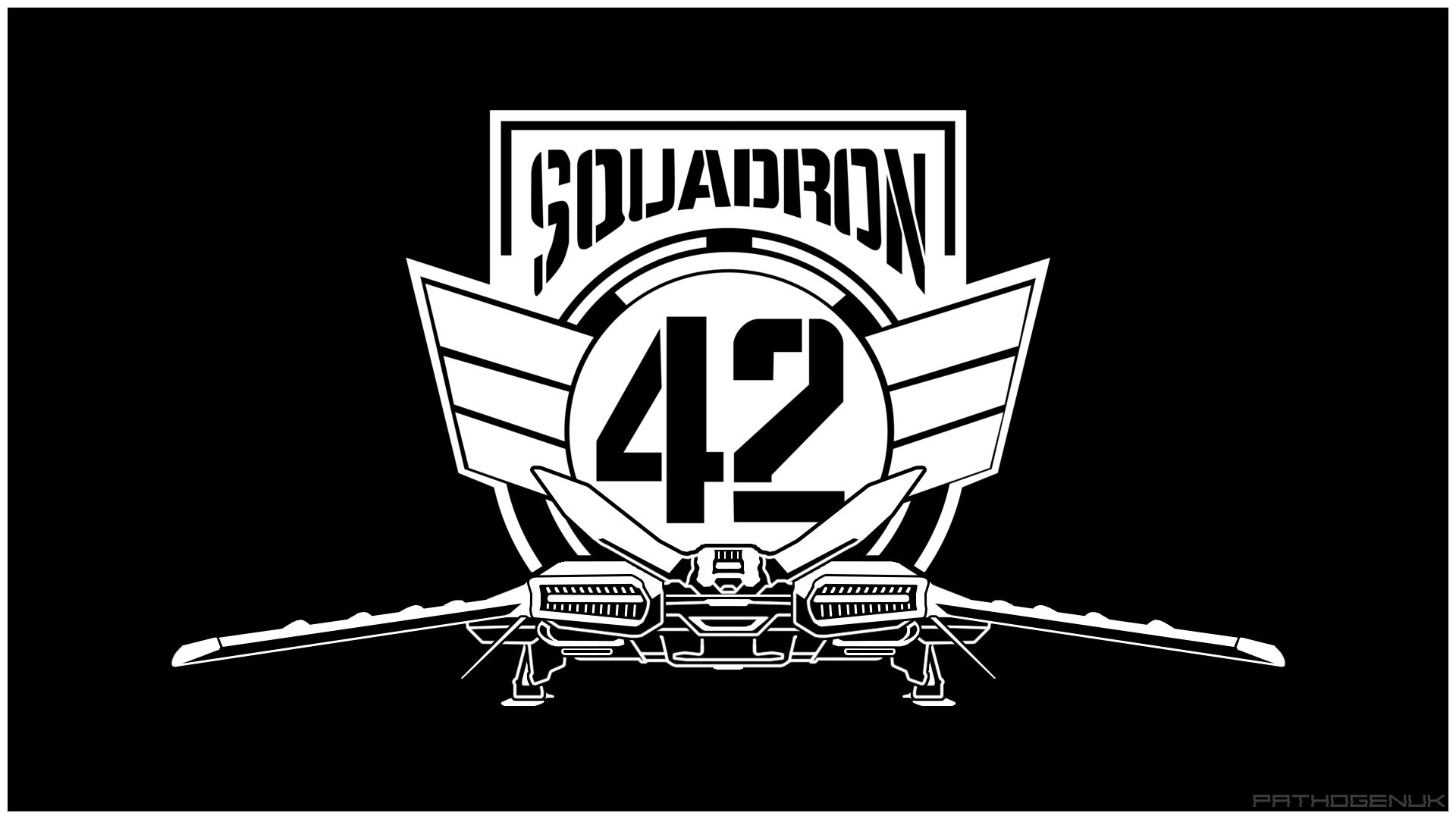 لوگو بخش تک‌نفره بازی Star Citizen به نام Squadron 42