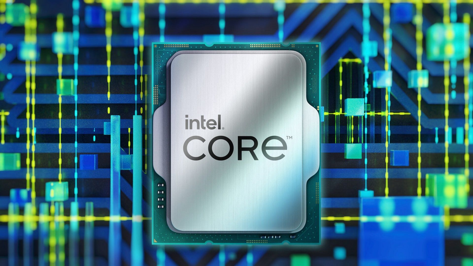 لوگوی اینتل Core روی CPU