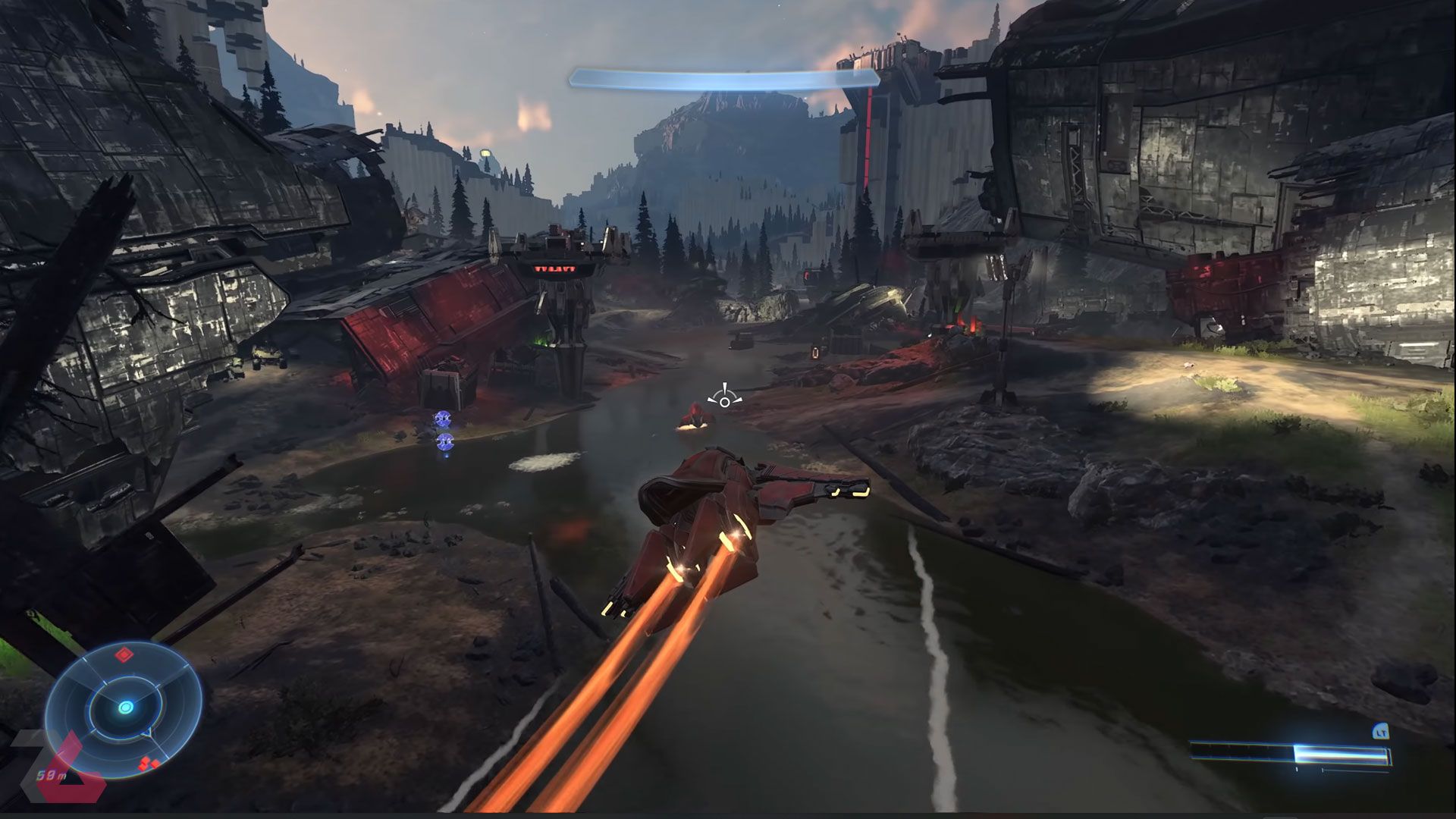 مسترچیف سوار بن‌شی در Halo Infinite