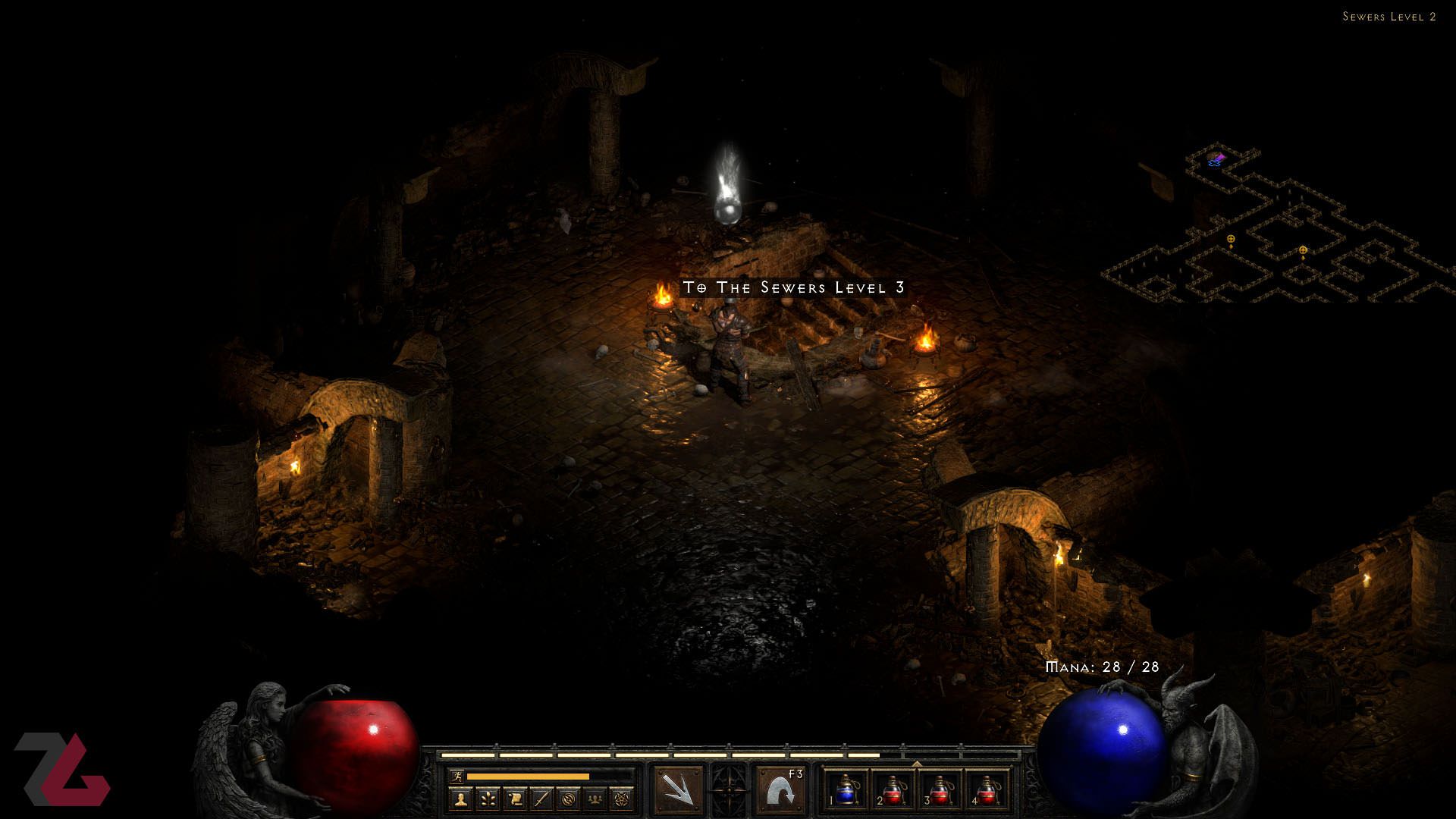 منطقه تونل در بازی Diablo II: Resurrected